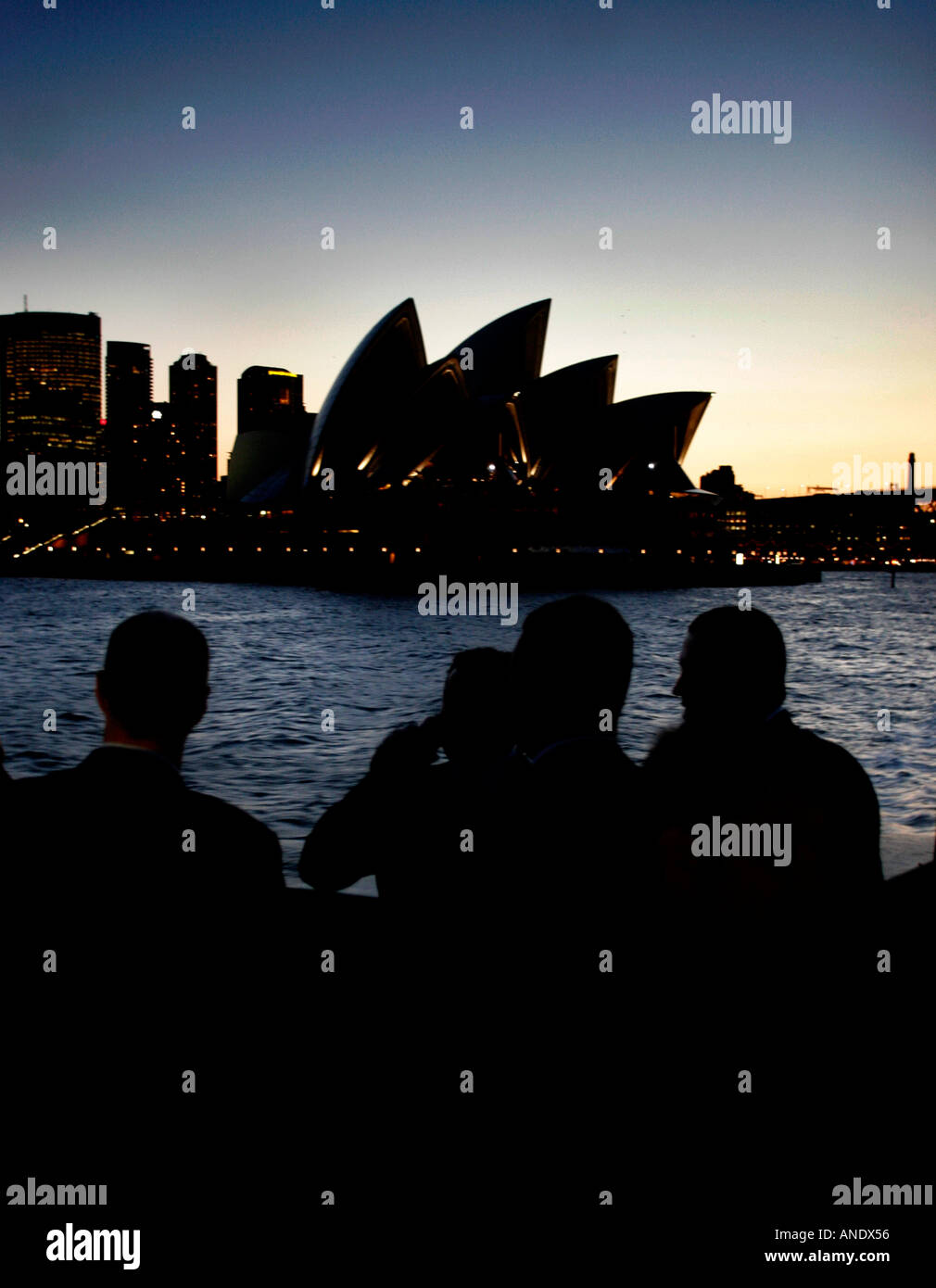 Sydney-sione ritiene di condividere un drink sul traghetto Manly come andare a casa dal lavoro nella città di porto Foto Stock