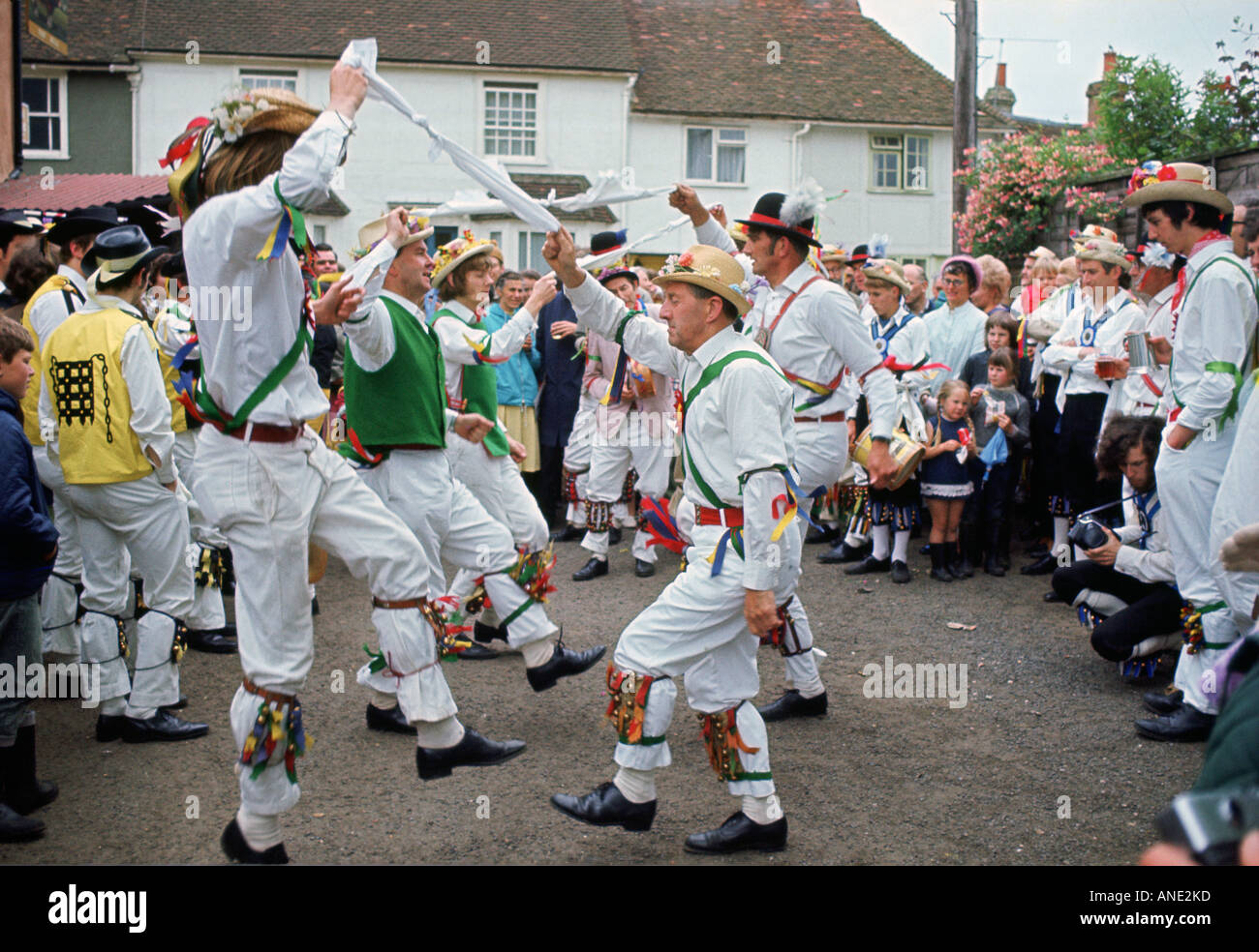 Da ballerini Morris Dancing Essex REGNO UNITO Foto Stock