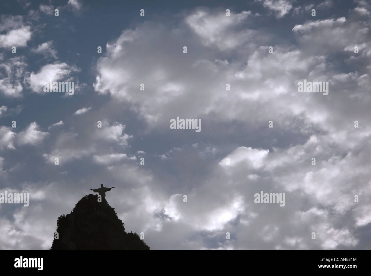 Cristo redentore, corcovado rio de janeiro, Brasile Foto Stock