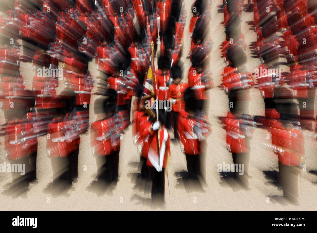 Trooping il colore parade London Regno Unito Foto Stock