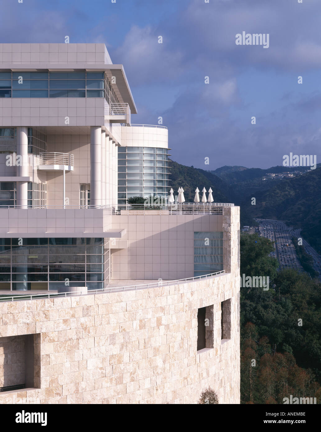 Il Getty Center di Los Angeles, California, 1984 - 1997. Architetto: Richard Meier Foto Stock