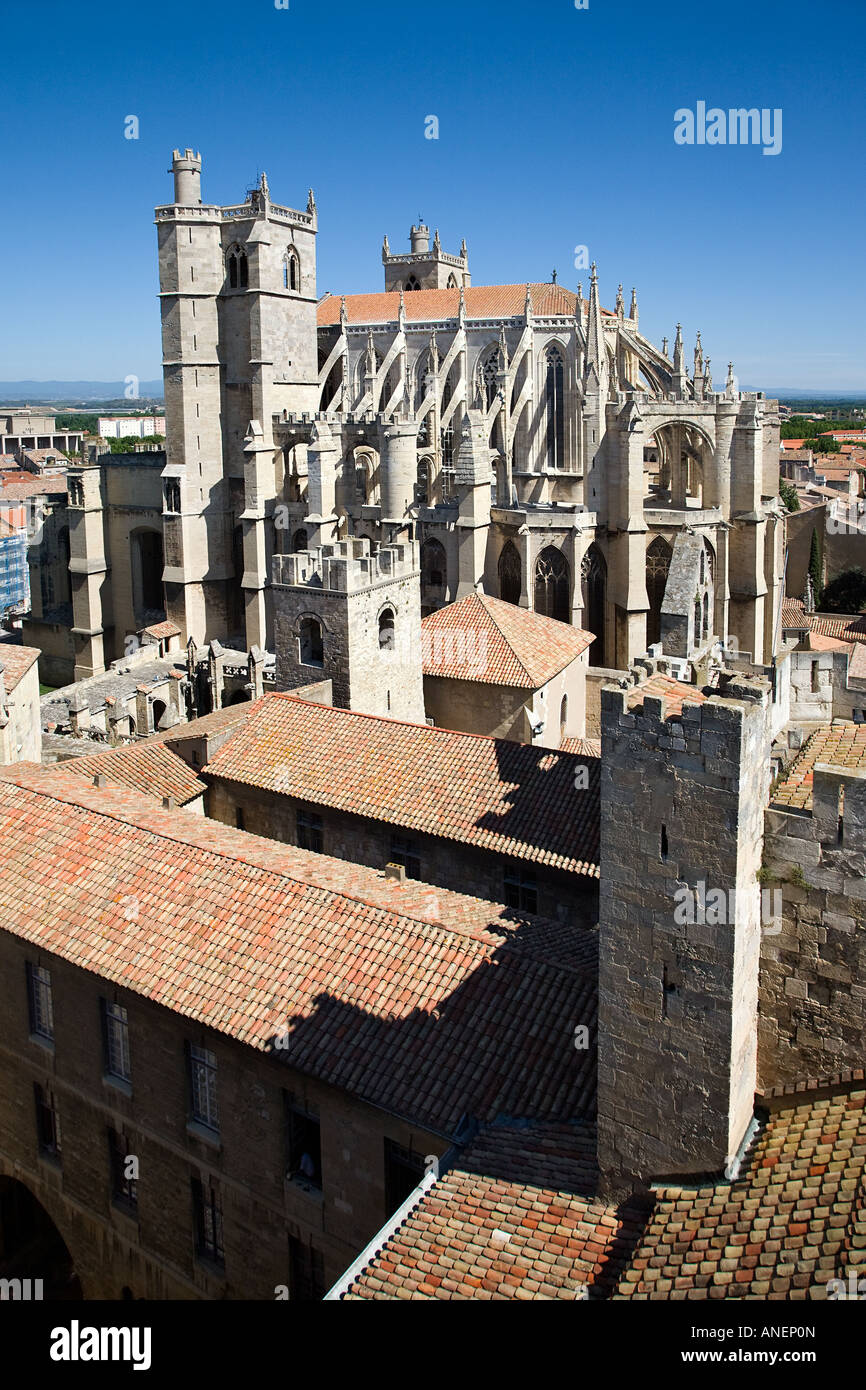 La Cattedrale di San Giusto e santo Pasteur, Narbonne, Francia. Foto Stock