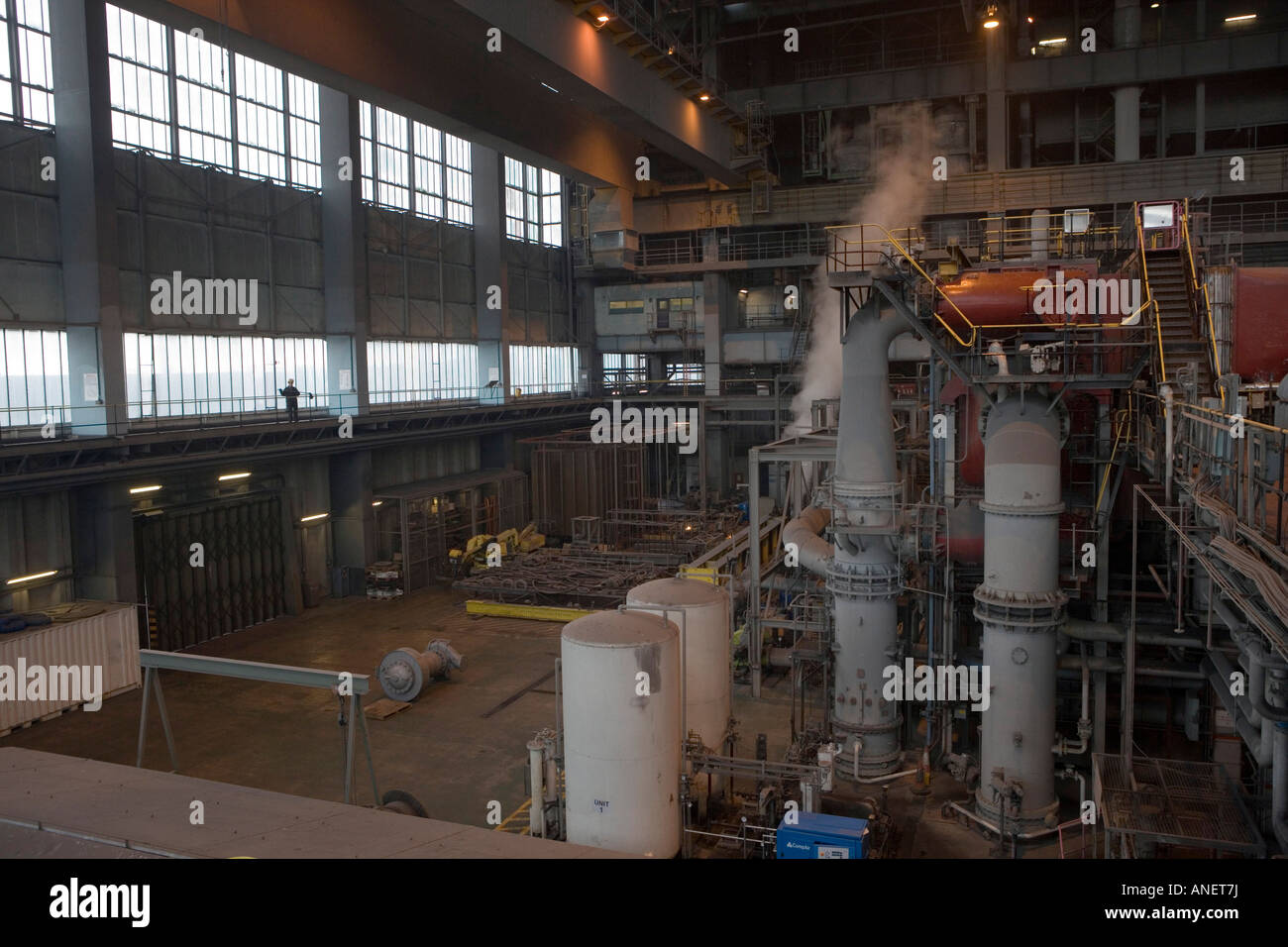 Didcot power station turbine hall Foto Stock