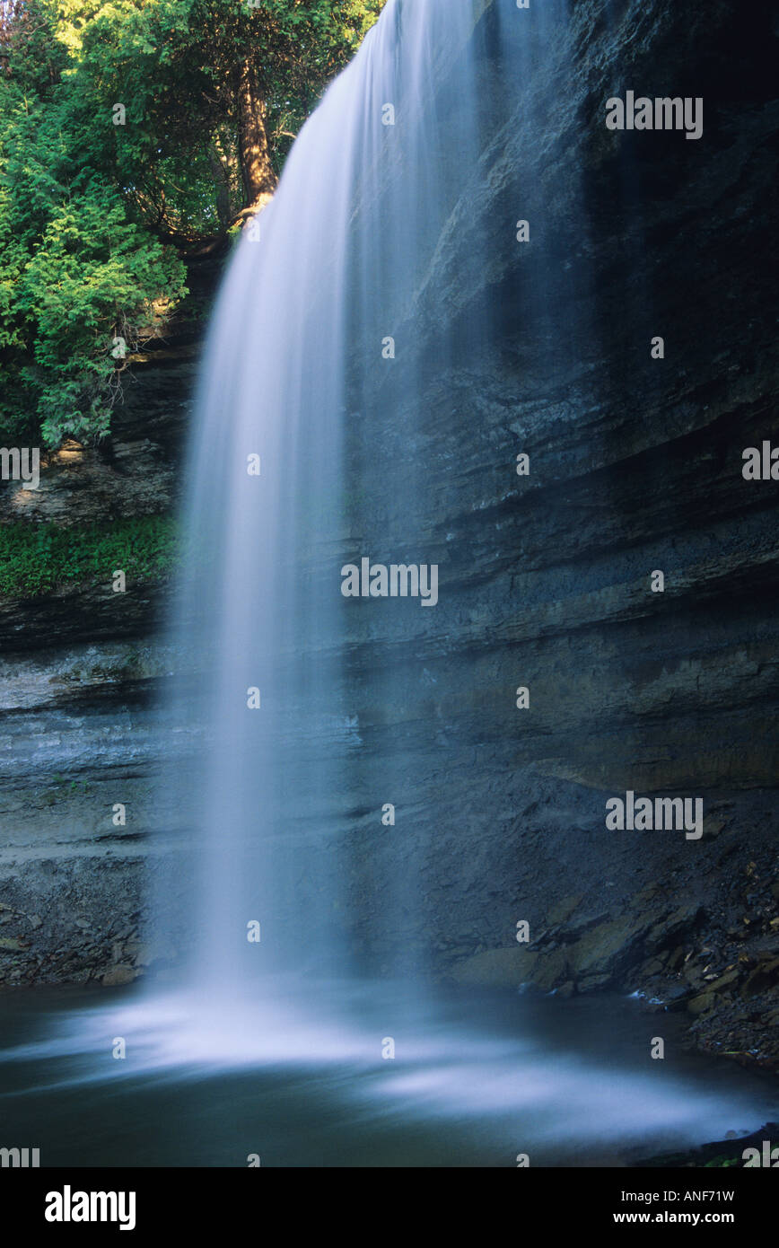 Bridal Veil Falls, Kagawong river, Manitoulin Island, Ontario, Canada. Foto Stock