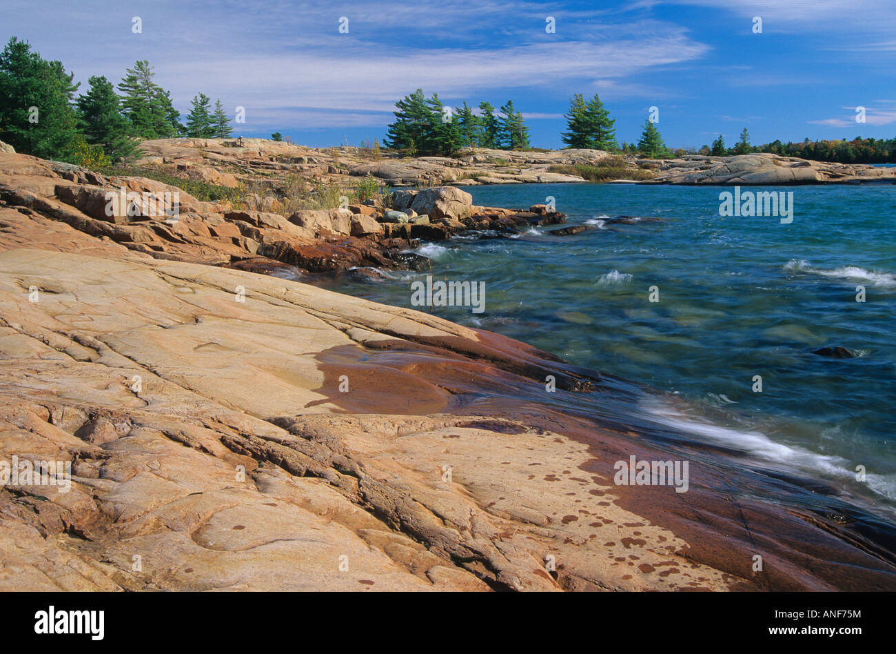 Lago Huron, Killarney Provincial Park, Ontario, Canada. Foto Stock