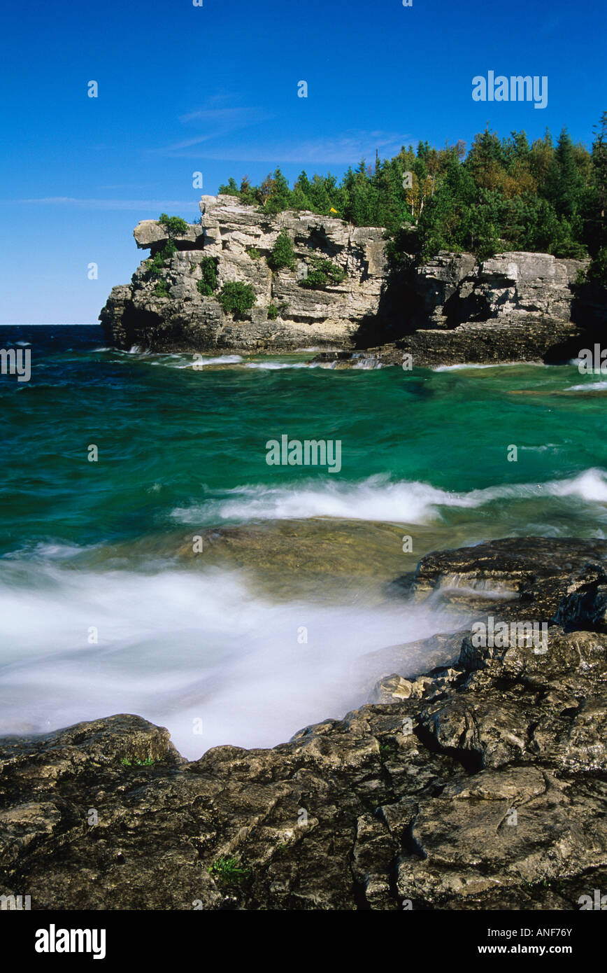 Il Lago Ontario, Bruce Peninsula National Park, Ontario, Canada. Foto Stock