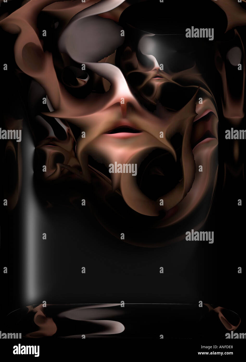 Faccia strana - poster Foto Stock