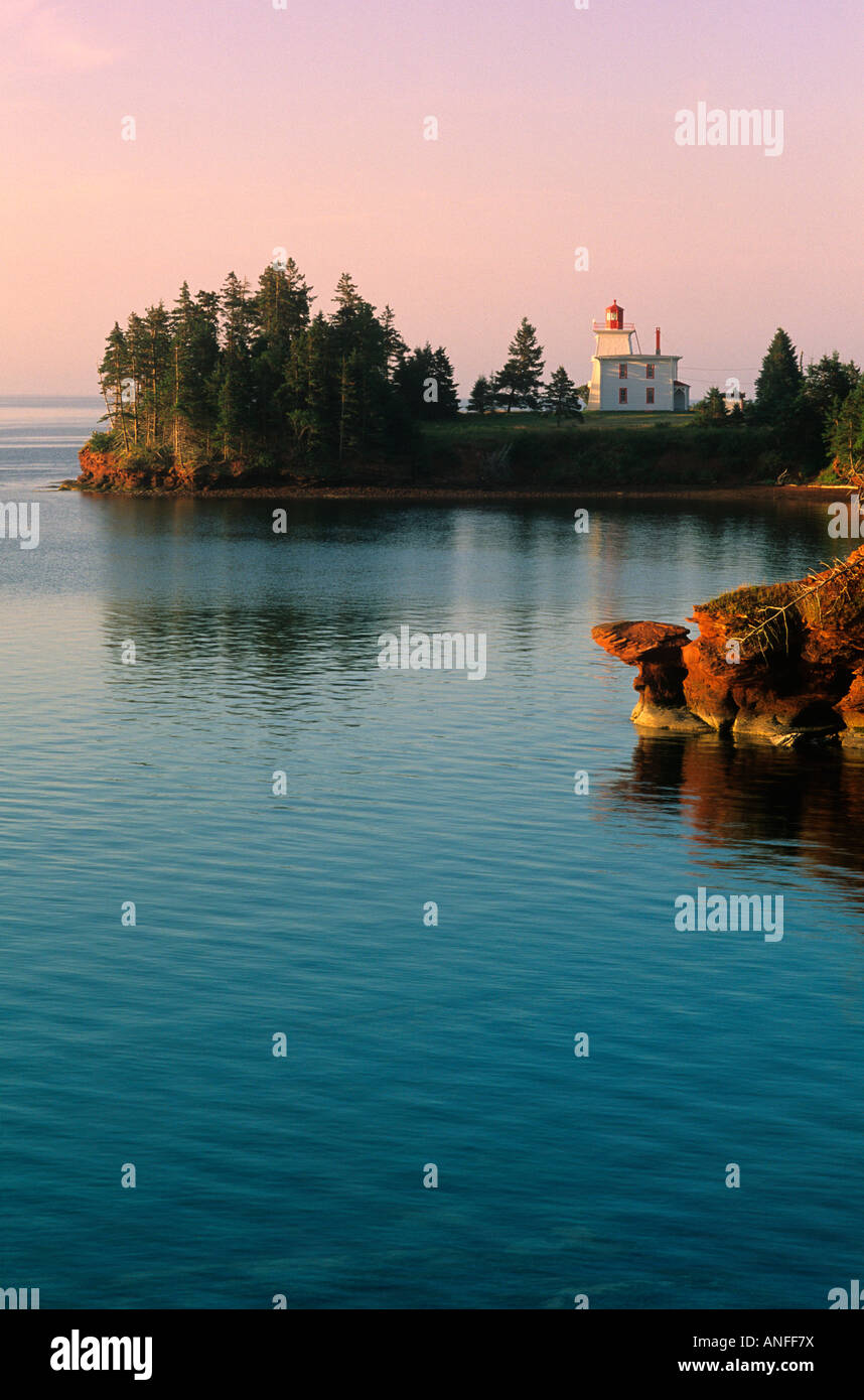 Rocky Point Lighthouse, Prince Edward Island, Canada Foto Stock
