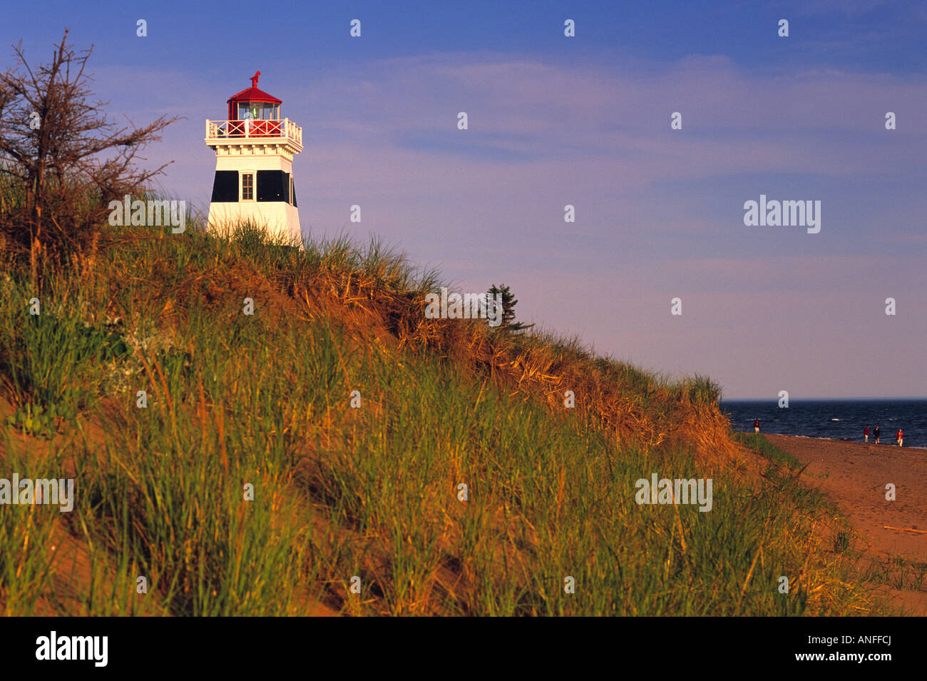 West Point Lighthouse, West Point, Prince Edward Island, Canada Foto Stock
