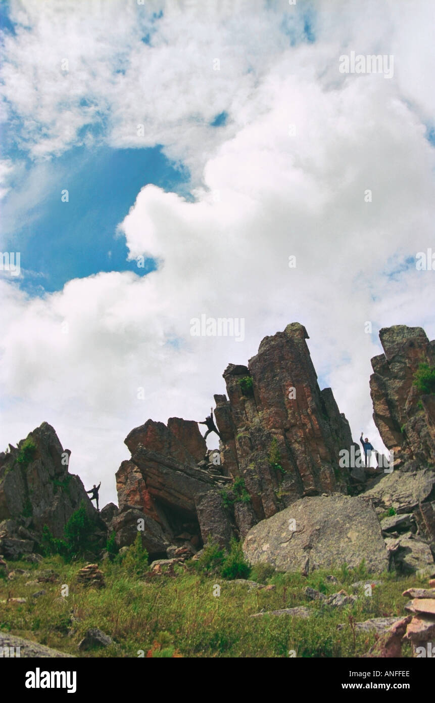 Il castello di spiriti di montagna Altai Russia Foto Stock