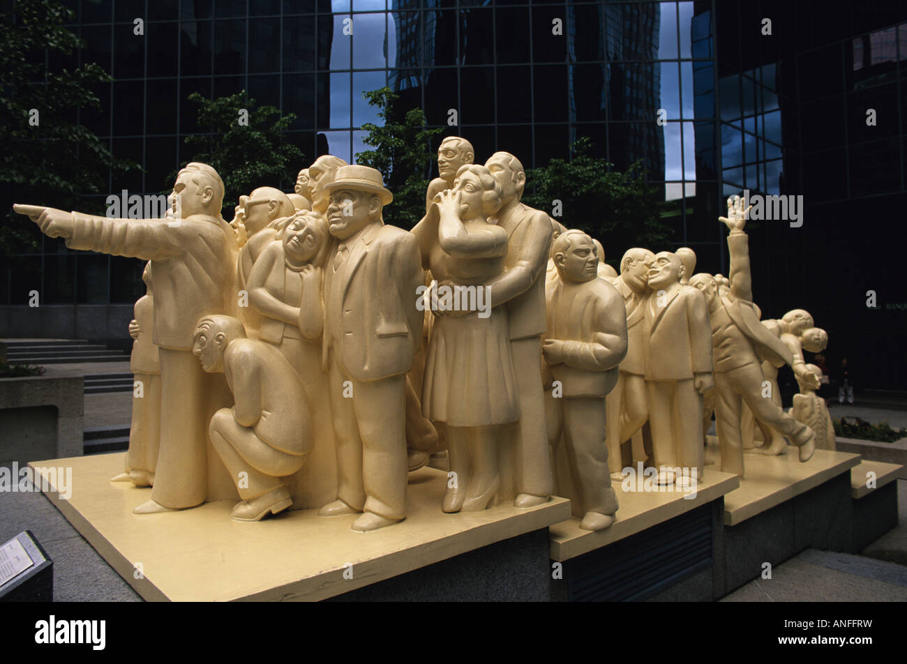 La scultura, il centro cittadino di Montreal, Quebec, Canada Foto Stock
