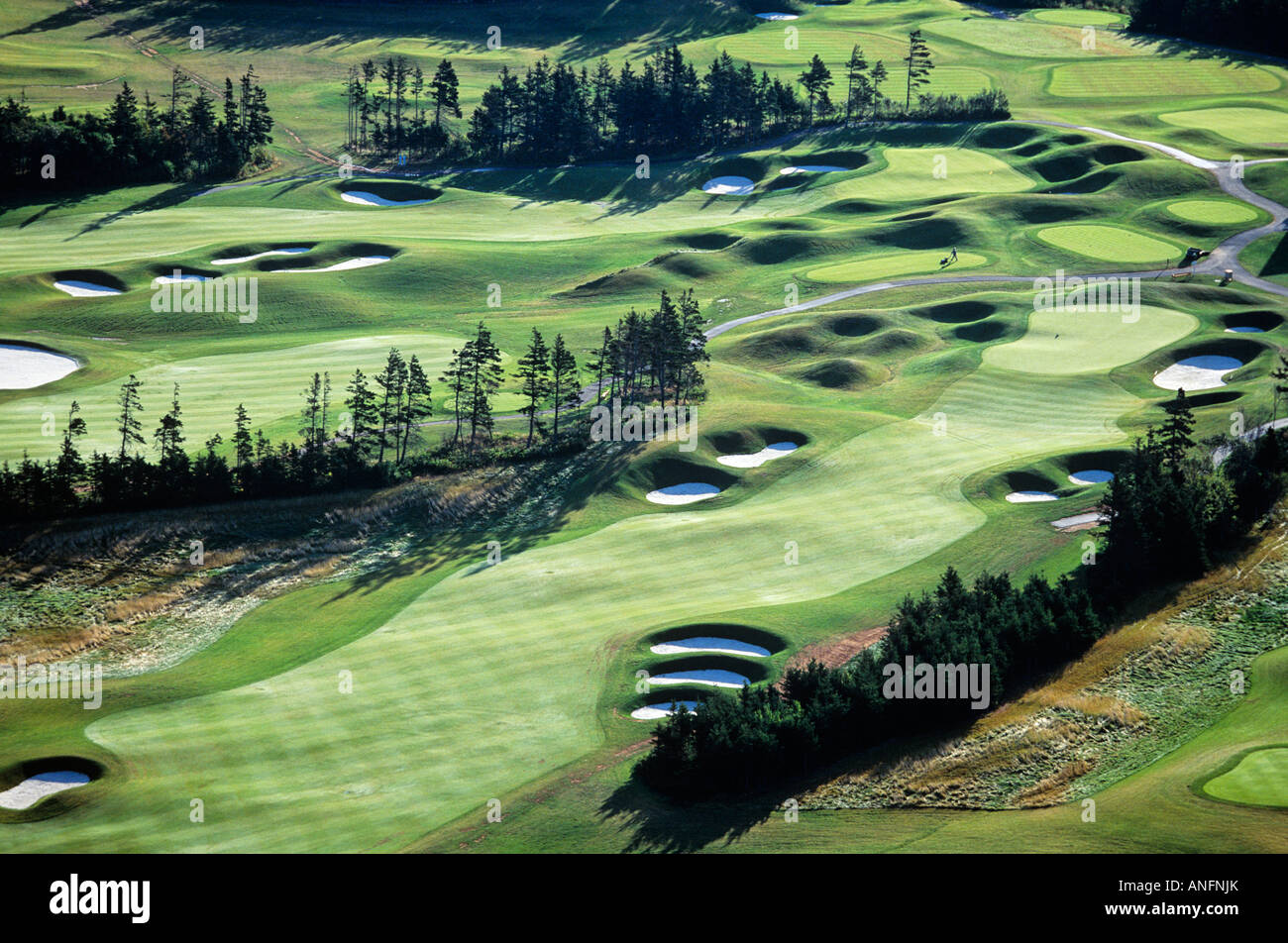 I collegamenti a Crowbush Cove, Lakeside, Prince Edward Island, Canada. Foto Stock