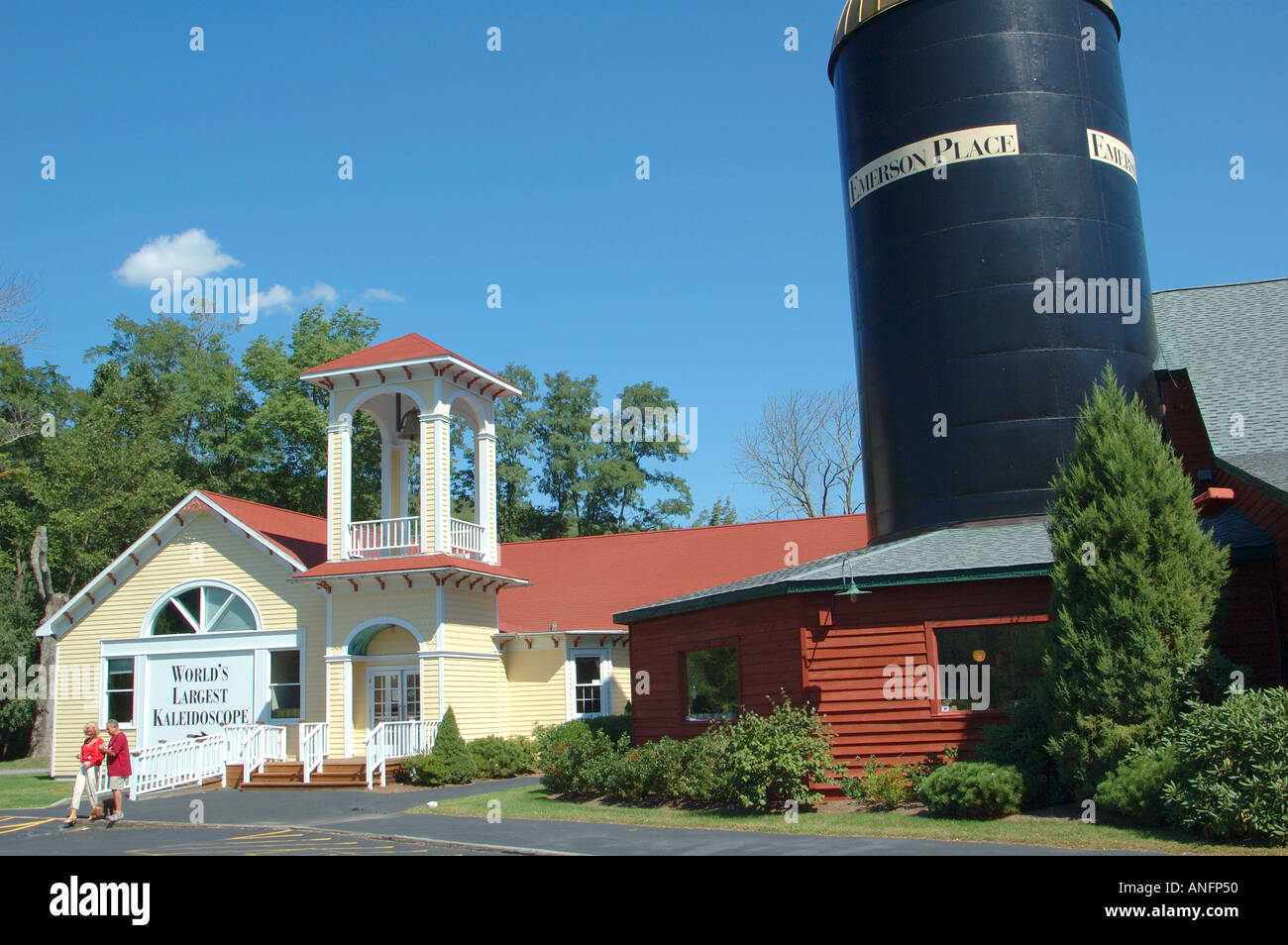 Più grande del mondo di caleidoscopio, luogo di Emerson, Mount Tremper, Catskills Mountains montagne, nello Stato di New York Foto Stock