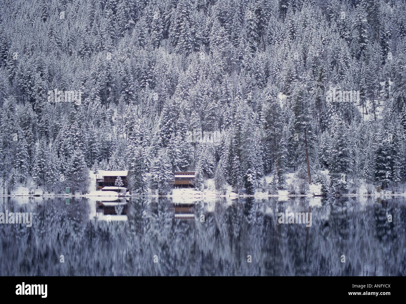 Allison lago a Allison Lake Provincial Park, vicino a Princeton, British Columbia, Canada. Foto Stock