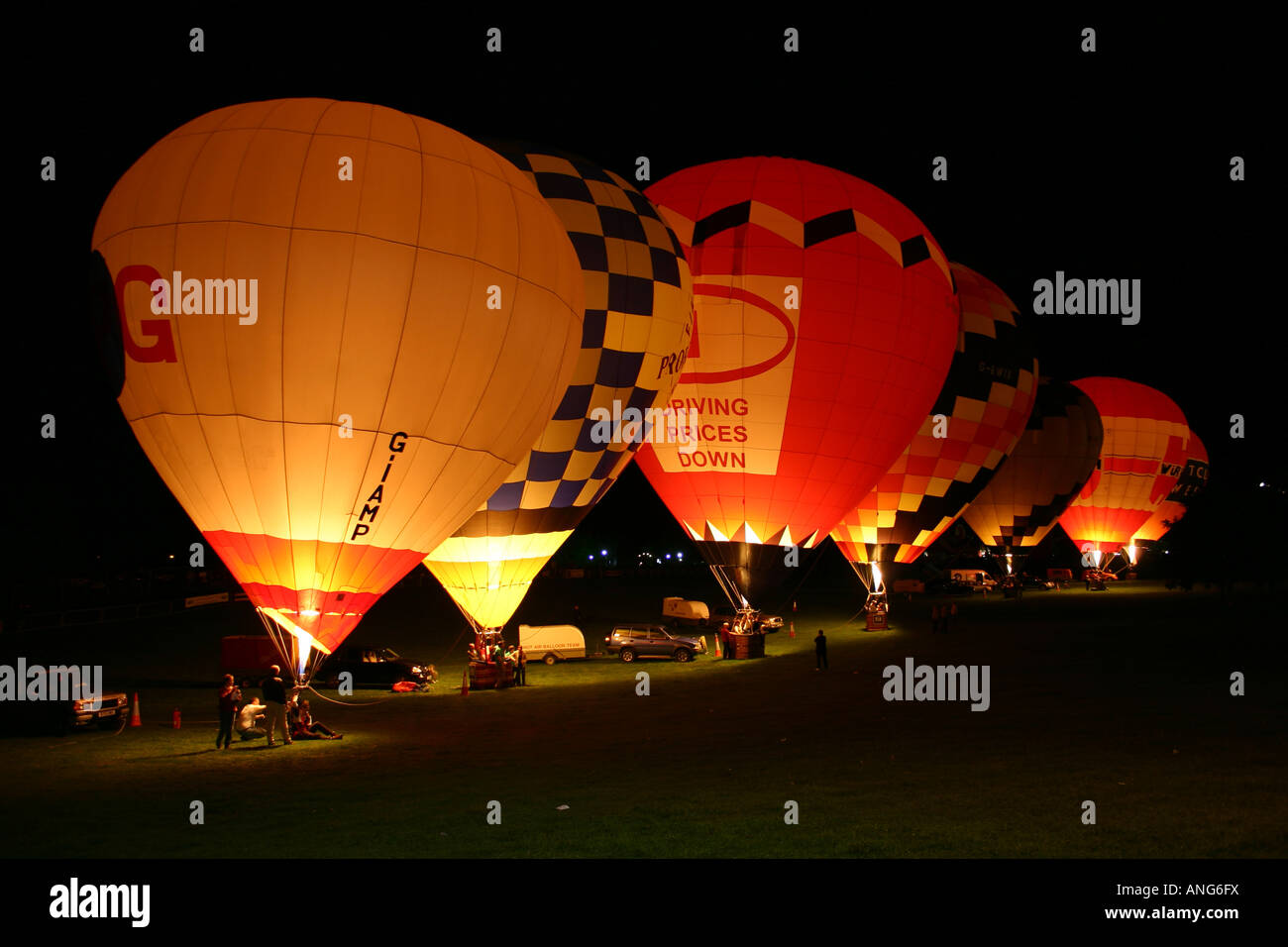 Incandescenza dell'aerostato Foto Stock