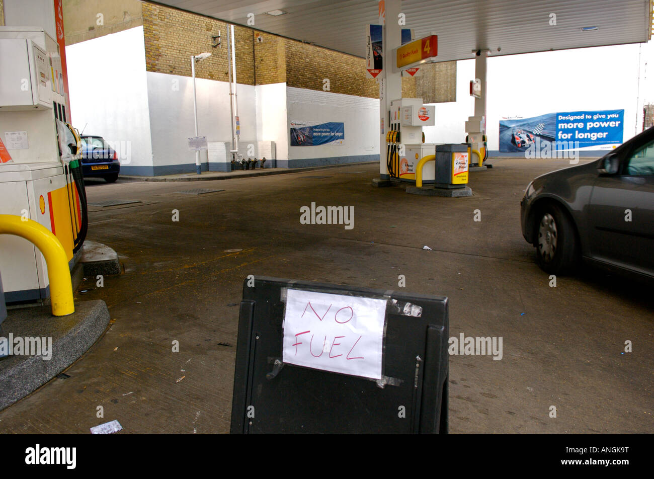 Stazione di rifornimento di carburante Foto Stock