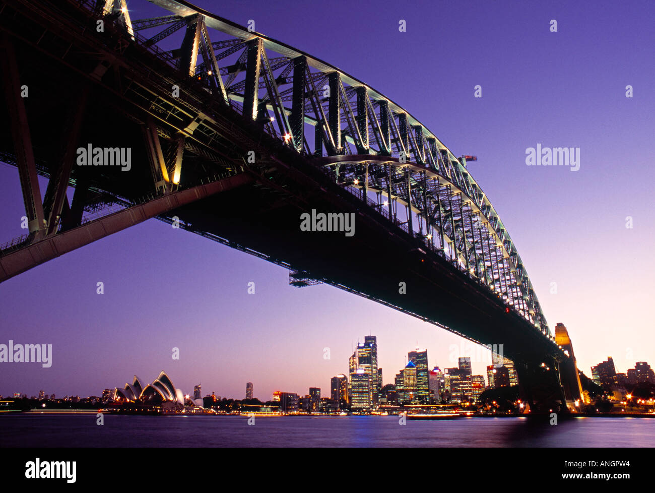 Opera House & il Ponte del Porto di Sydney, NSW, Australia Foto Stock