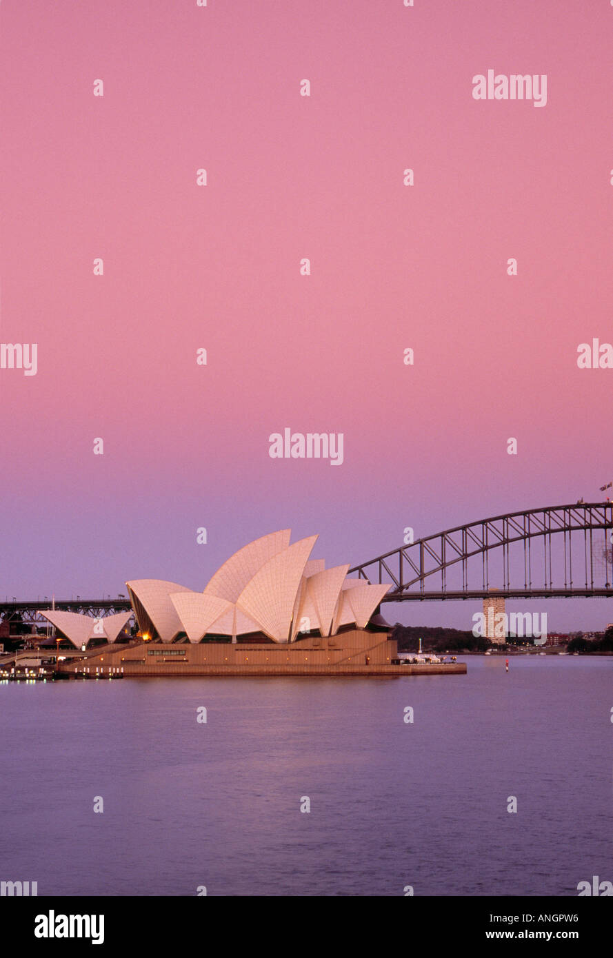 Opera House & il Ponte del Porto di Sydney, NSW, Australia Foto Stock