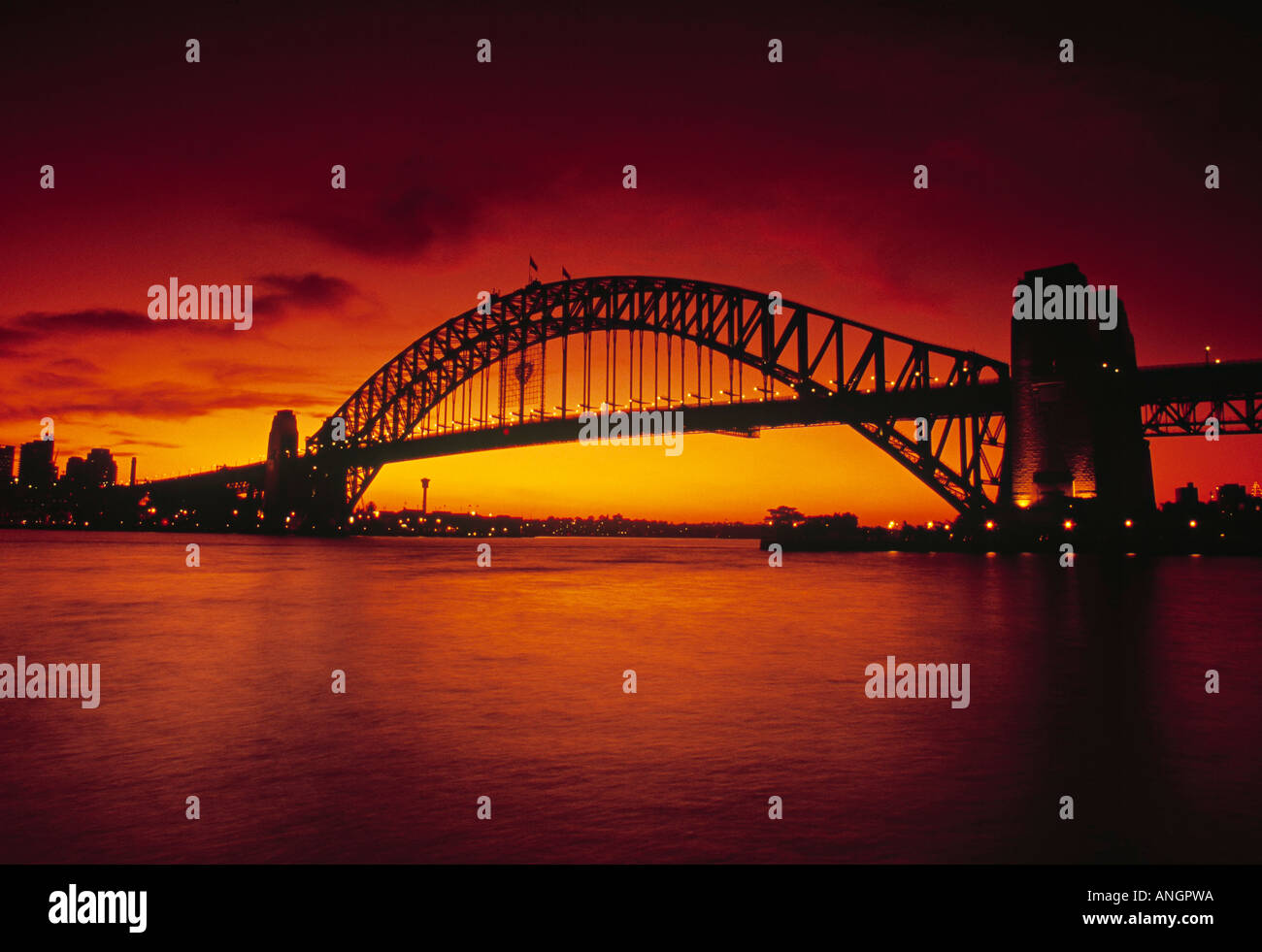 Il Ponte del Porto di Sydney, NSW, Australia Foto Stock