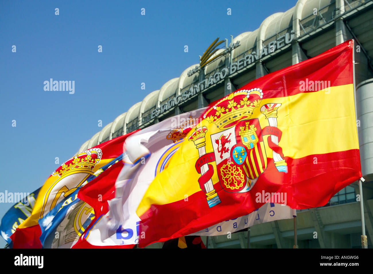 Estadio Santiago Bernabeu (Bernabeu Stadium), Madrid, Spagna Foto Stock