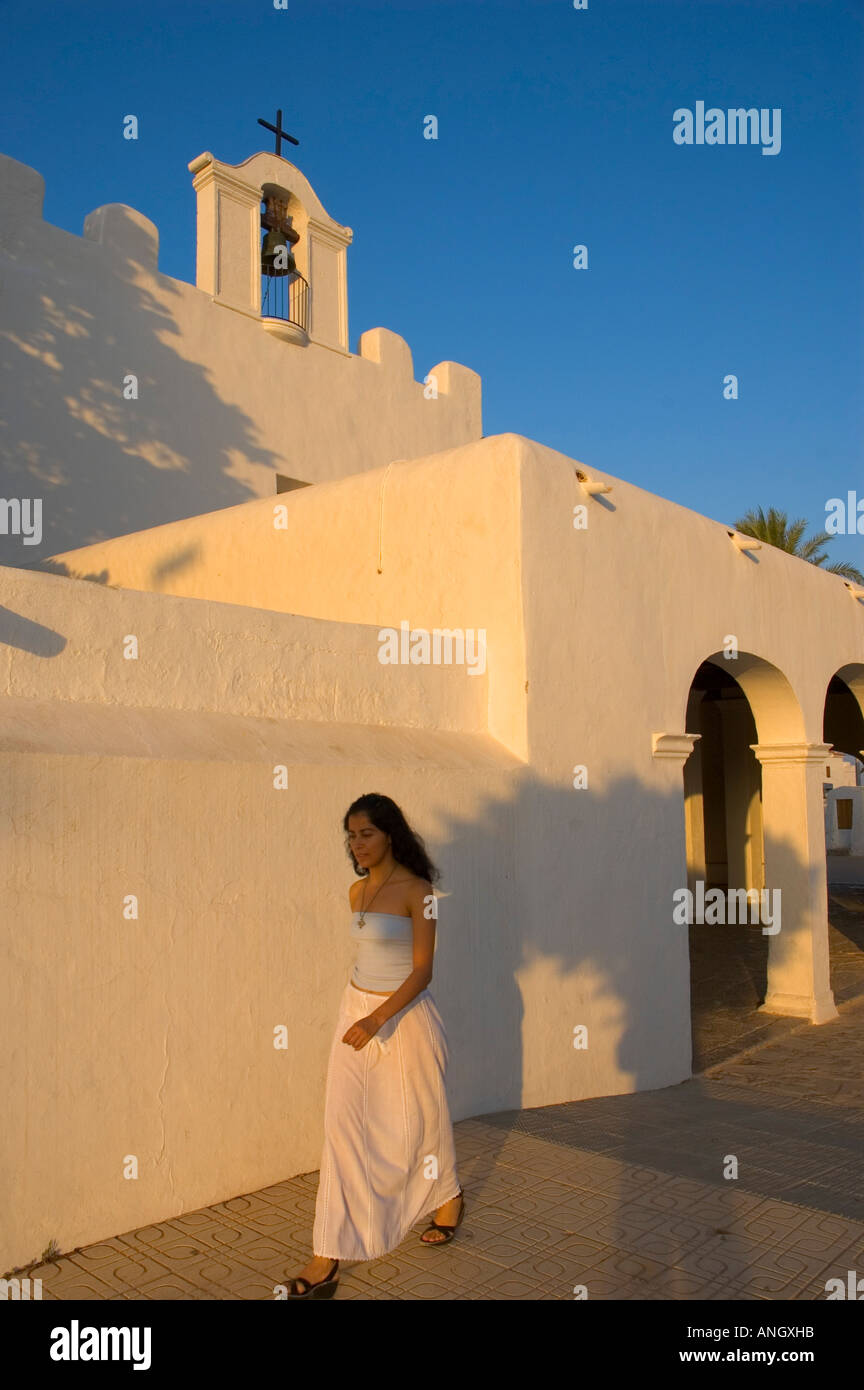 Sant Jordi Chiesa, Sant Jordi, Ibiza, Spagna Foto Stock
