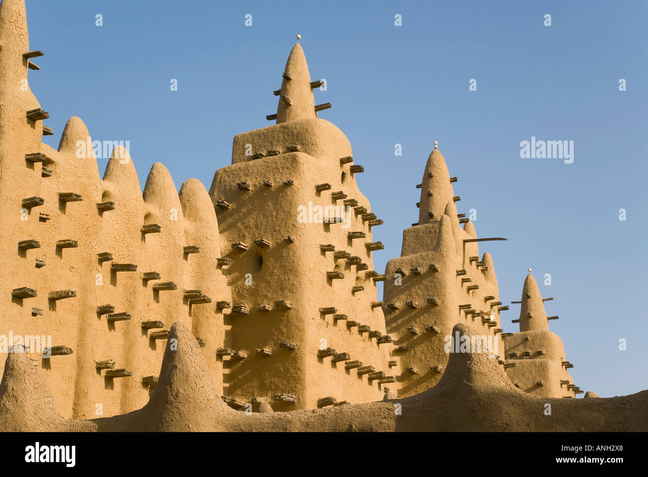 La moschea di Djenne, Djenne, Niger Inland Delta, Mopti regione, Mali Foto Stock