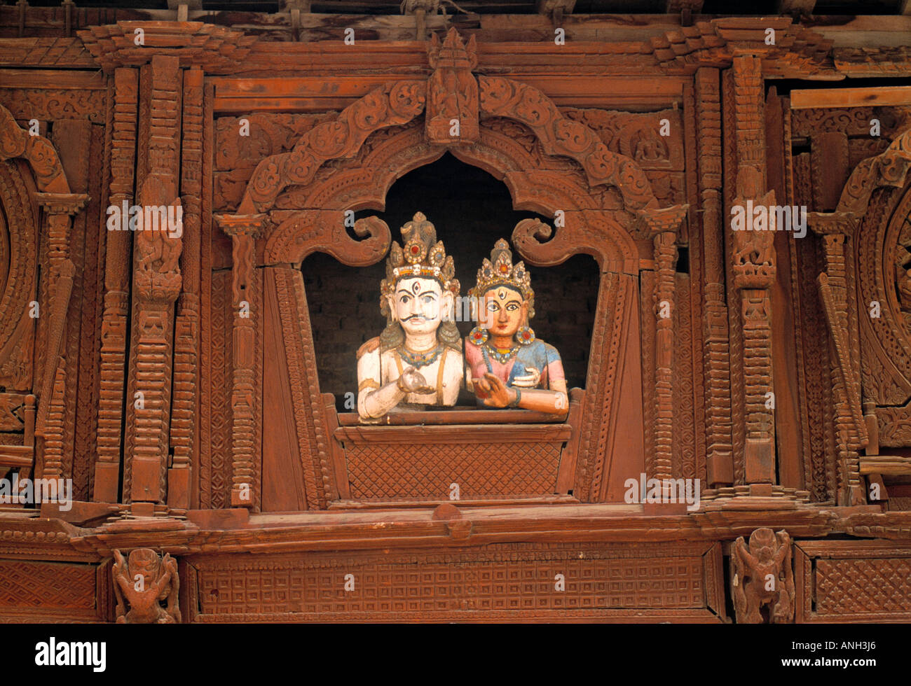 Tempio di Katmandu, Nepal Foto Stock