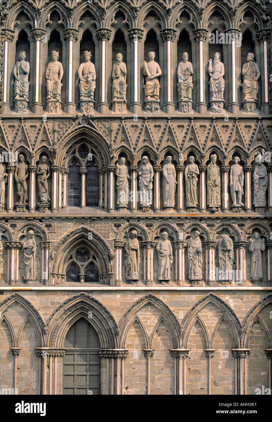 Nidarosdomen (cattedrale), Trondheim, Norvegia Foto Stock