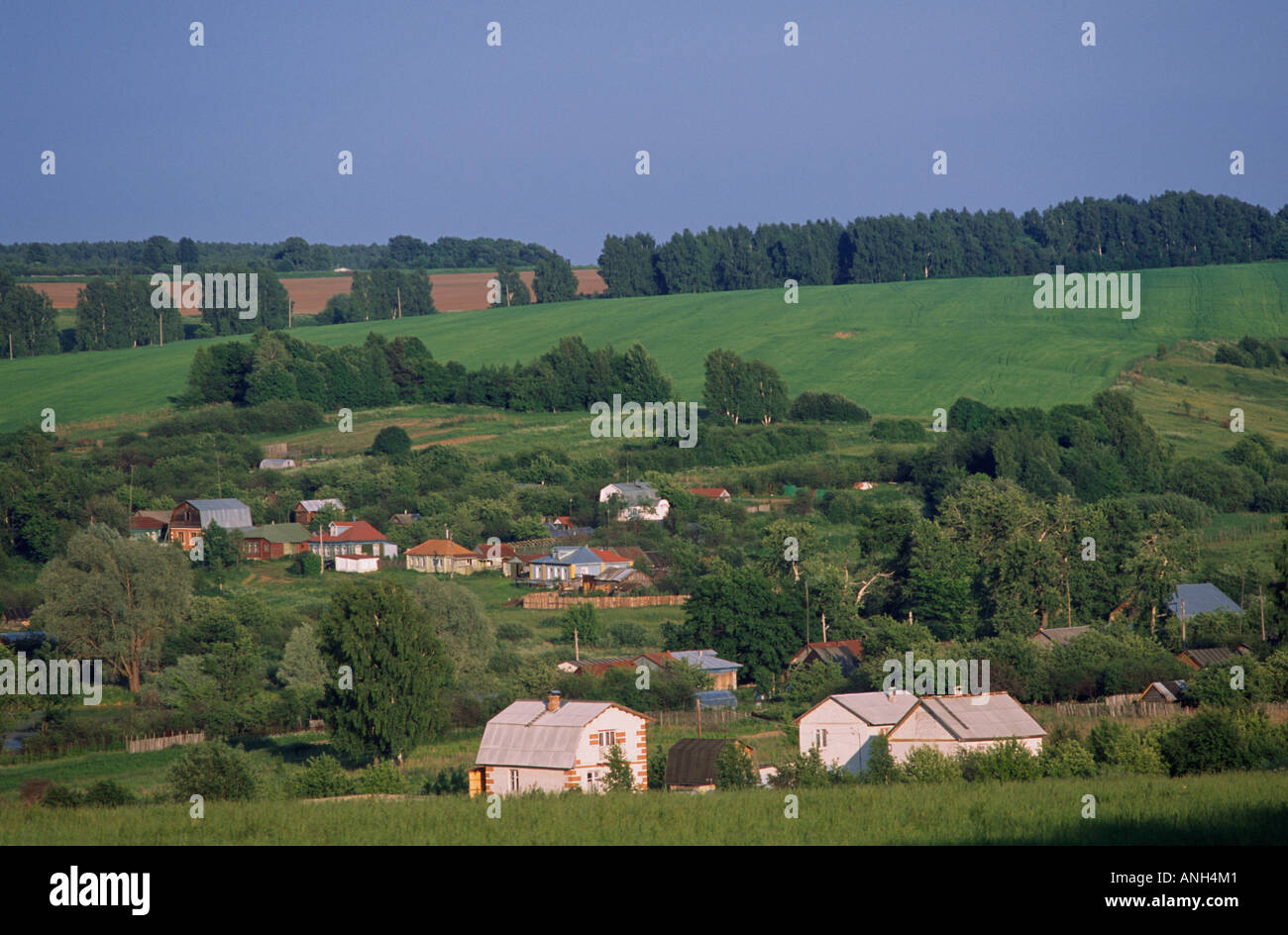 Paesaggio rurale a Nizhny Novgorod, Russia Foto Stock