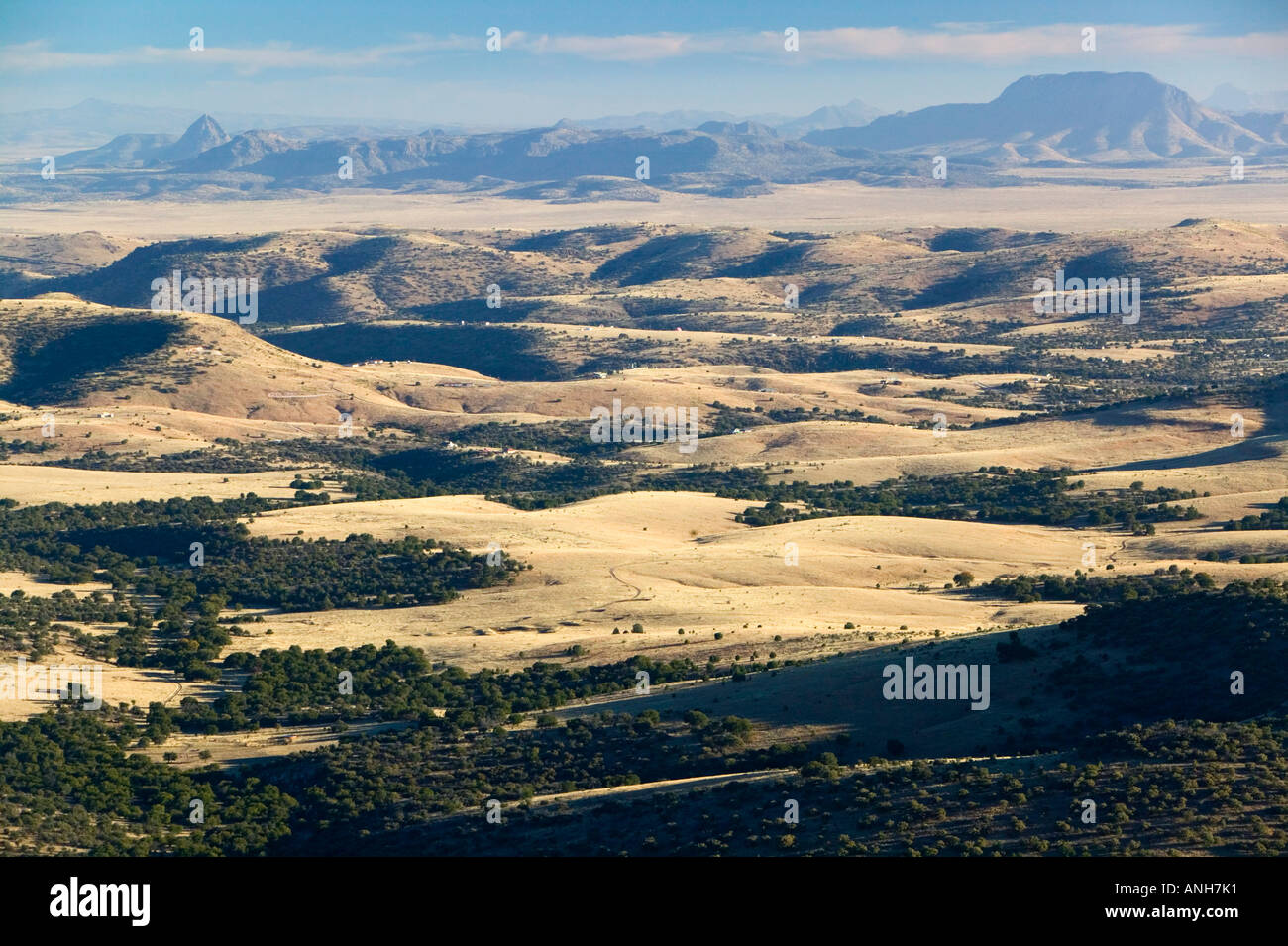 Vista da McDonald Observatory, Mt. Locke, Fort Davis, West Texas, Stati Uniti d'America Foto Stock