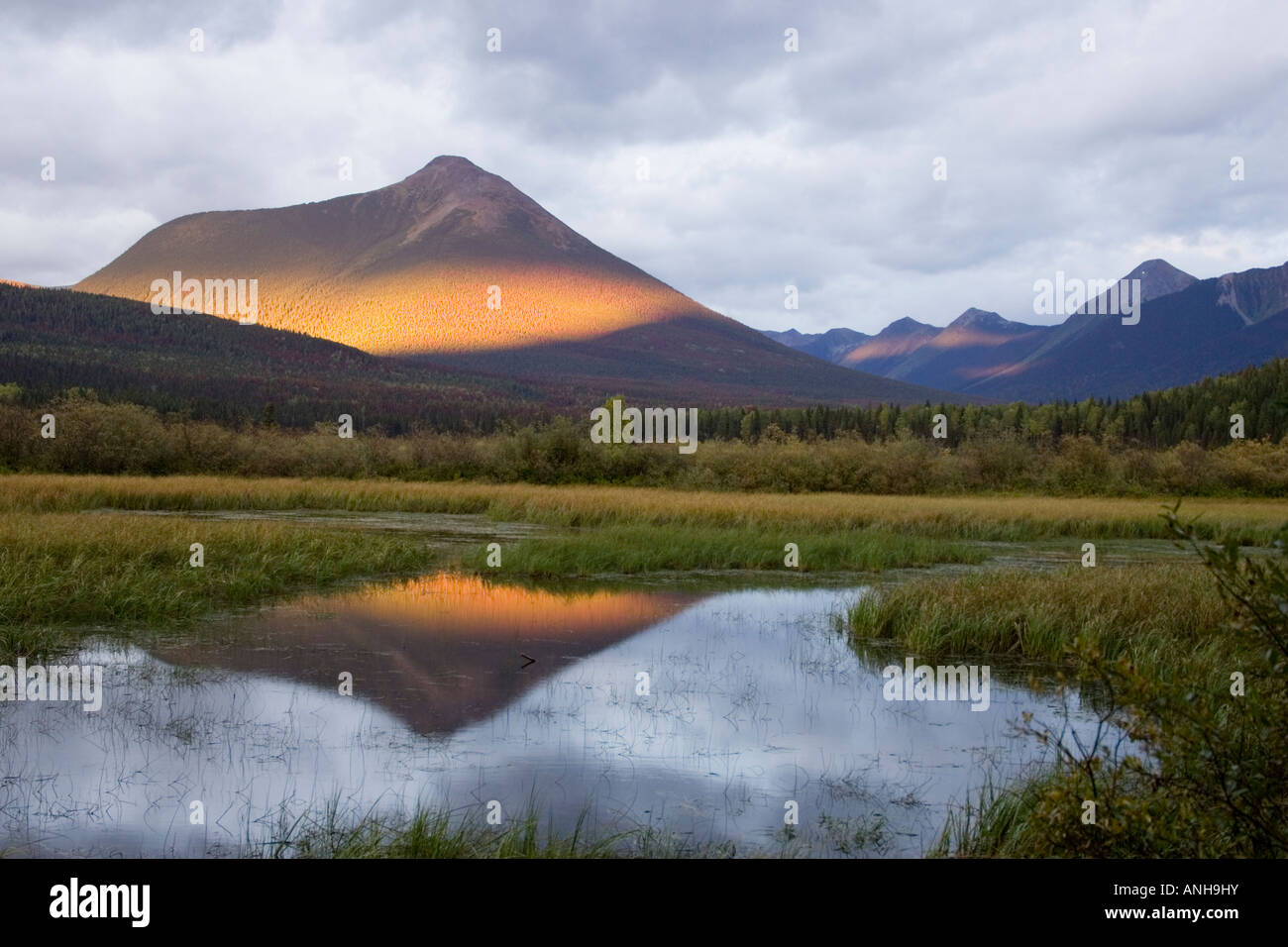 Bowron Lake Provincial Park, British Columbia, Canada. Foto Stock