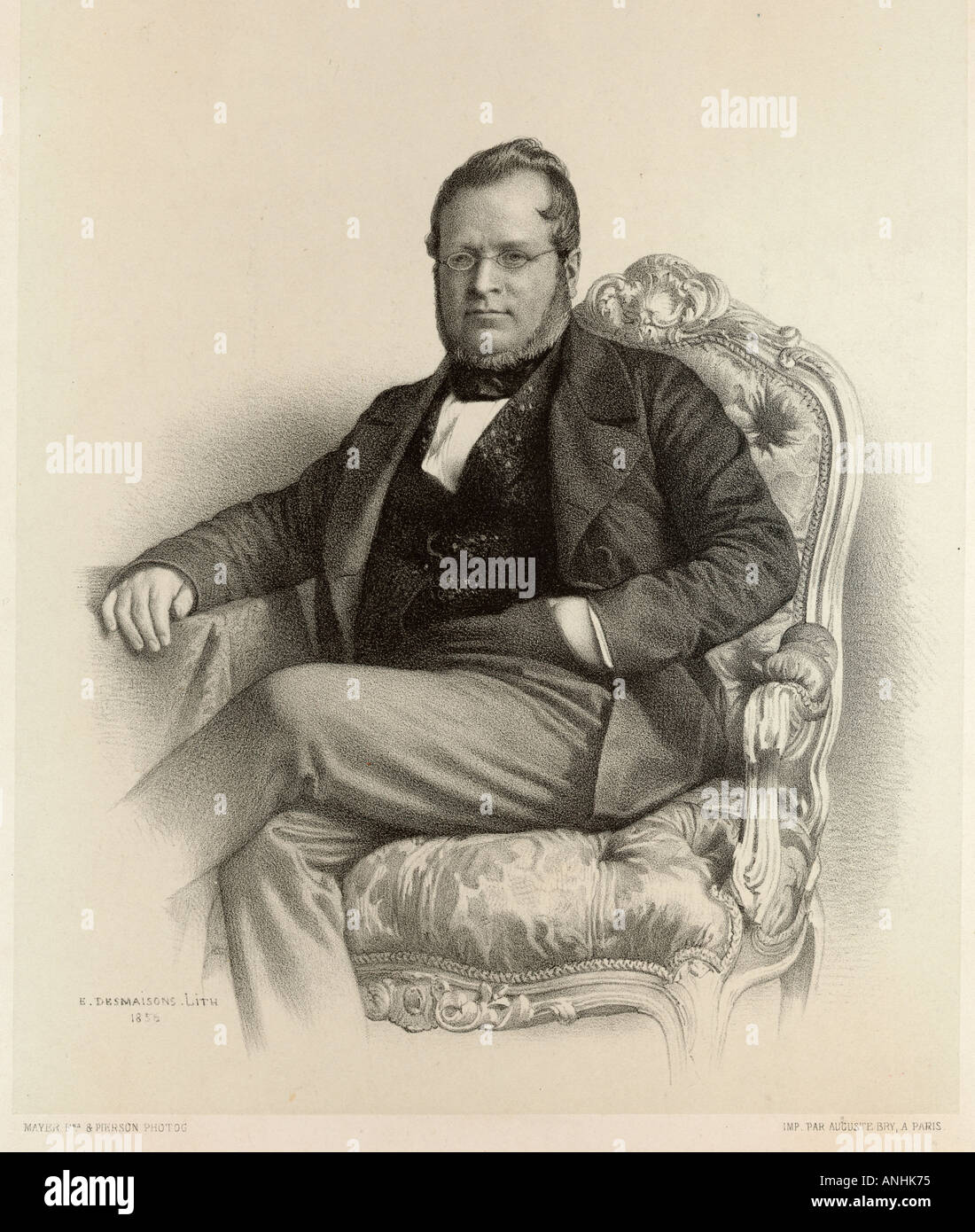 Cavour Desmaisons 1855 Foto Stock