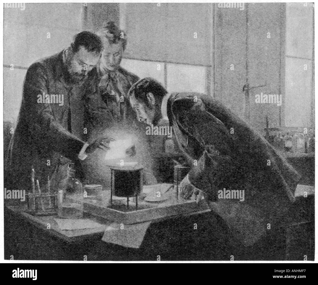 Marie Curie e Pierre Foto Stock