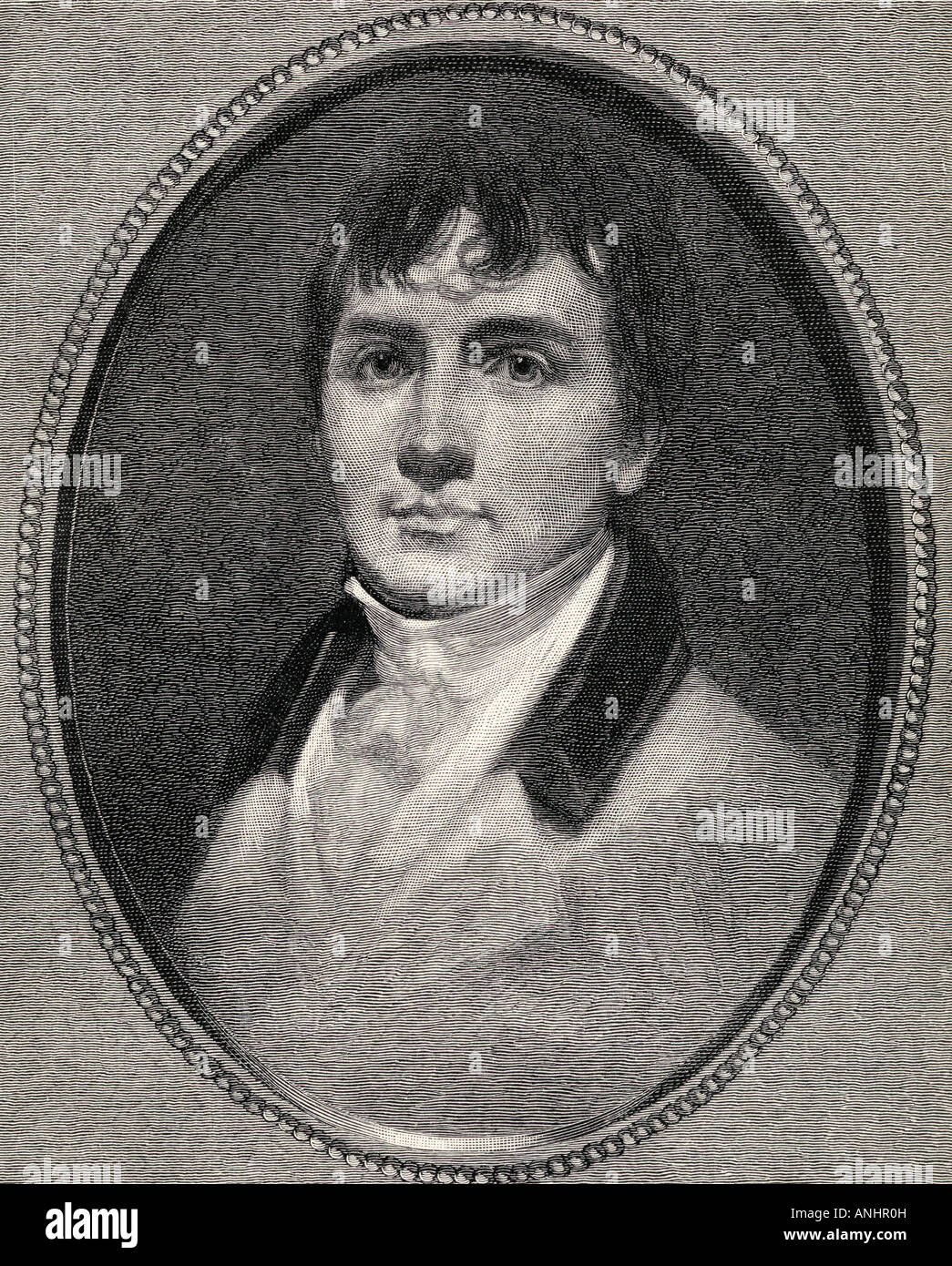 Robert Burns, 1759 - 1796. Poeta e lirista scozzese. Dal libro The Century Illustrated Monthly Magazine Maggio a Ottobre, 1883. Foto Stock