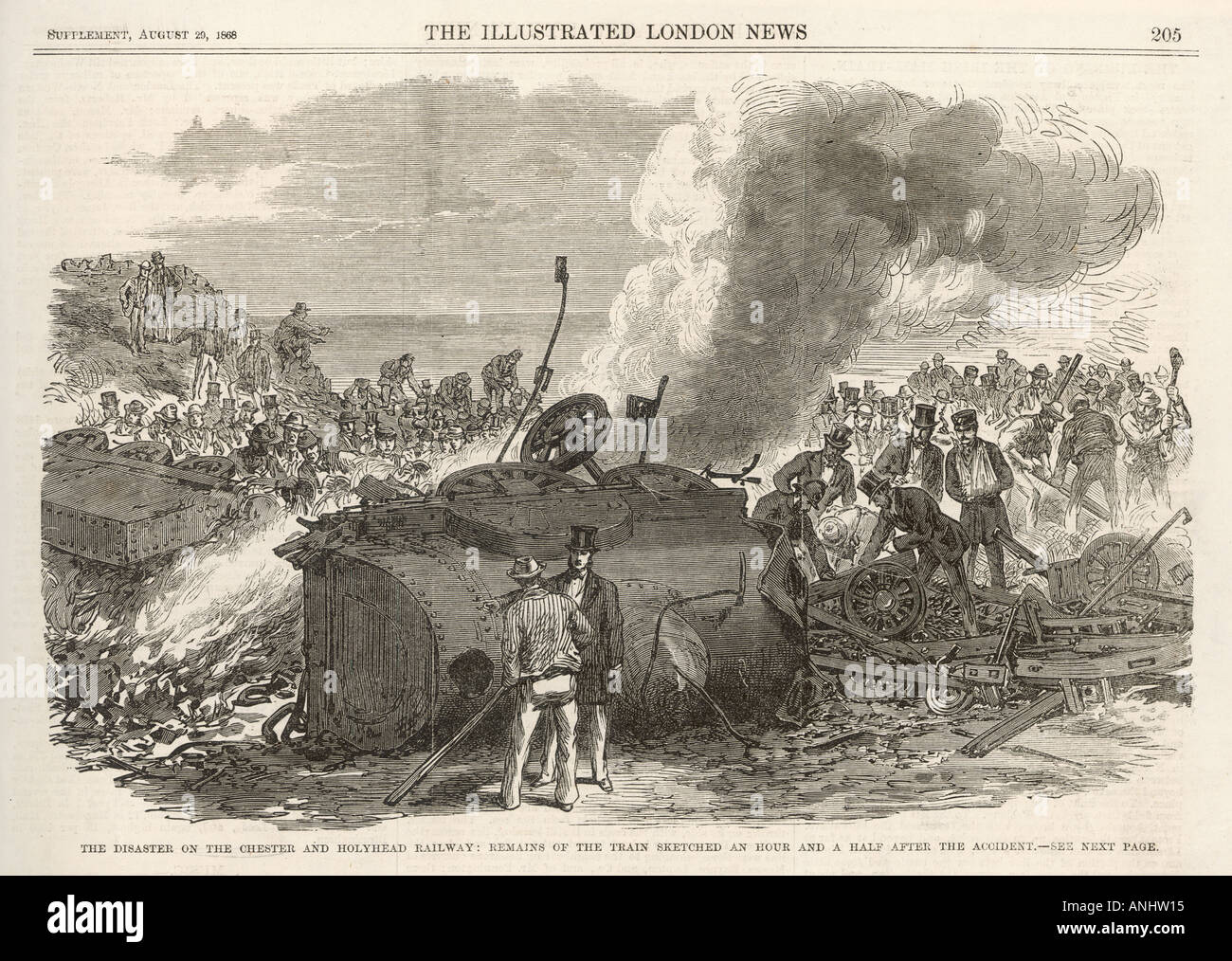 Incidente ferroviario Abergele Foto Stock