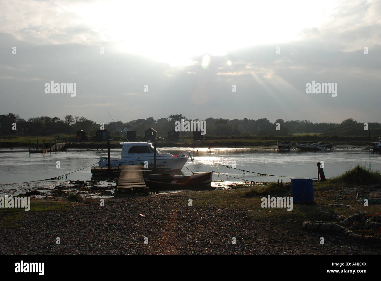 Barca a Southwold Suffolk in Inghilterra Foto Stock