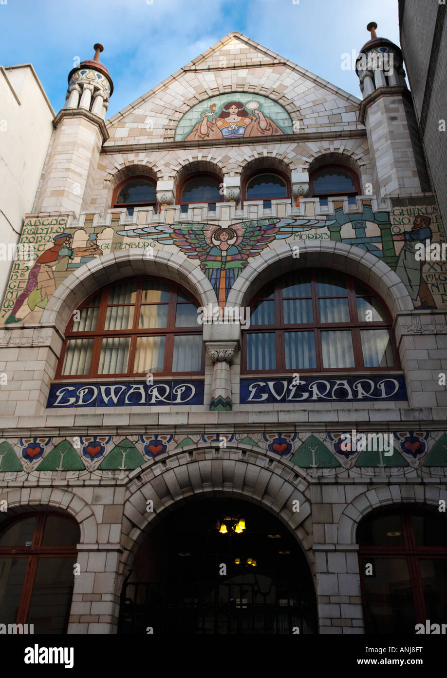 Edward Everard 1900 Lavori di stampa edificio in Broad Street Bristol Inghilterra Foto Stock