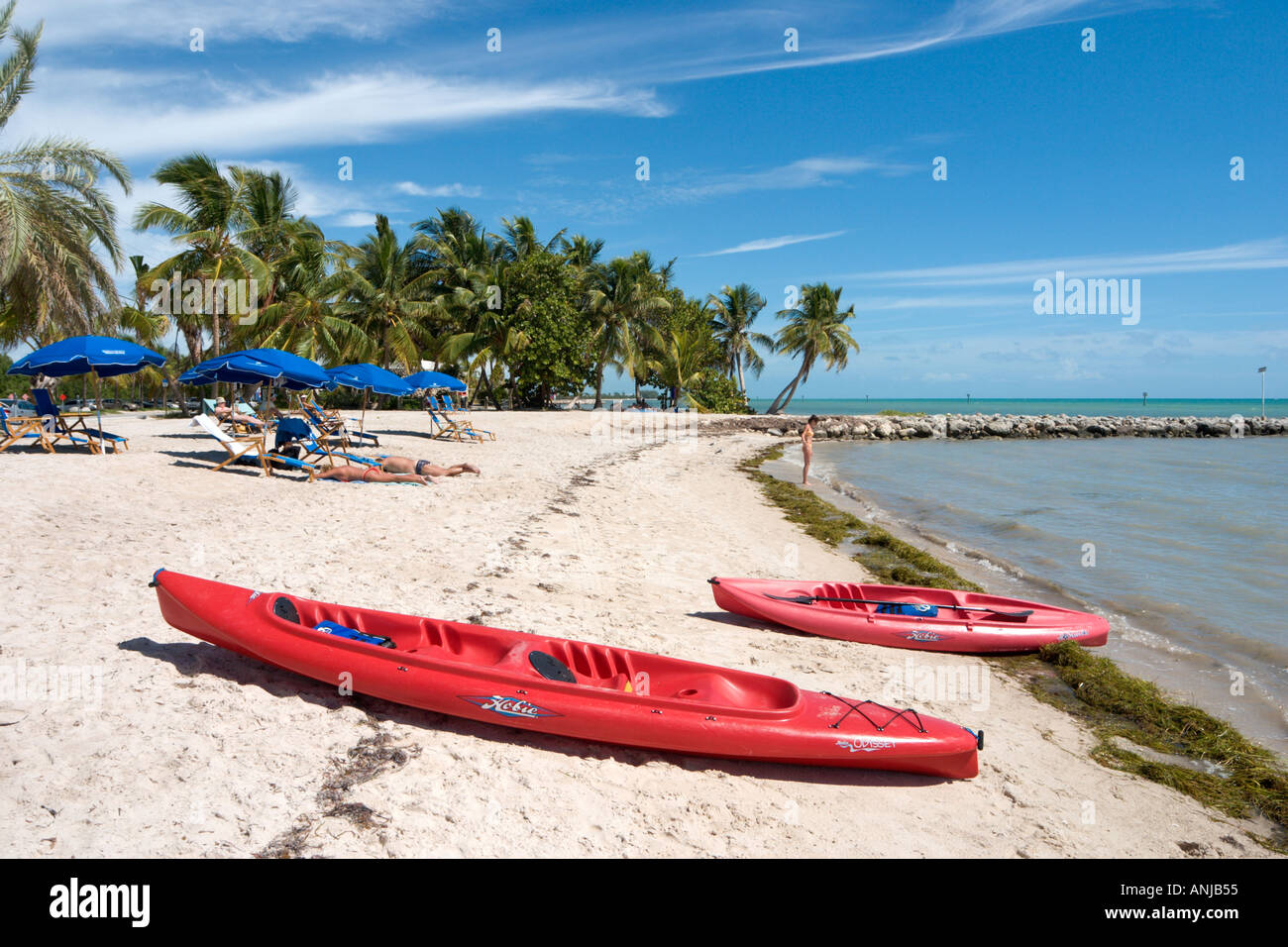 Smathers Beach, Key West, Florida, Stati Uniti d'America Foto Stock