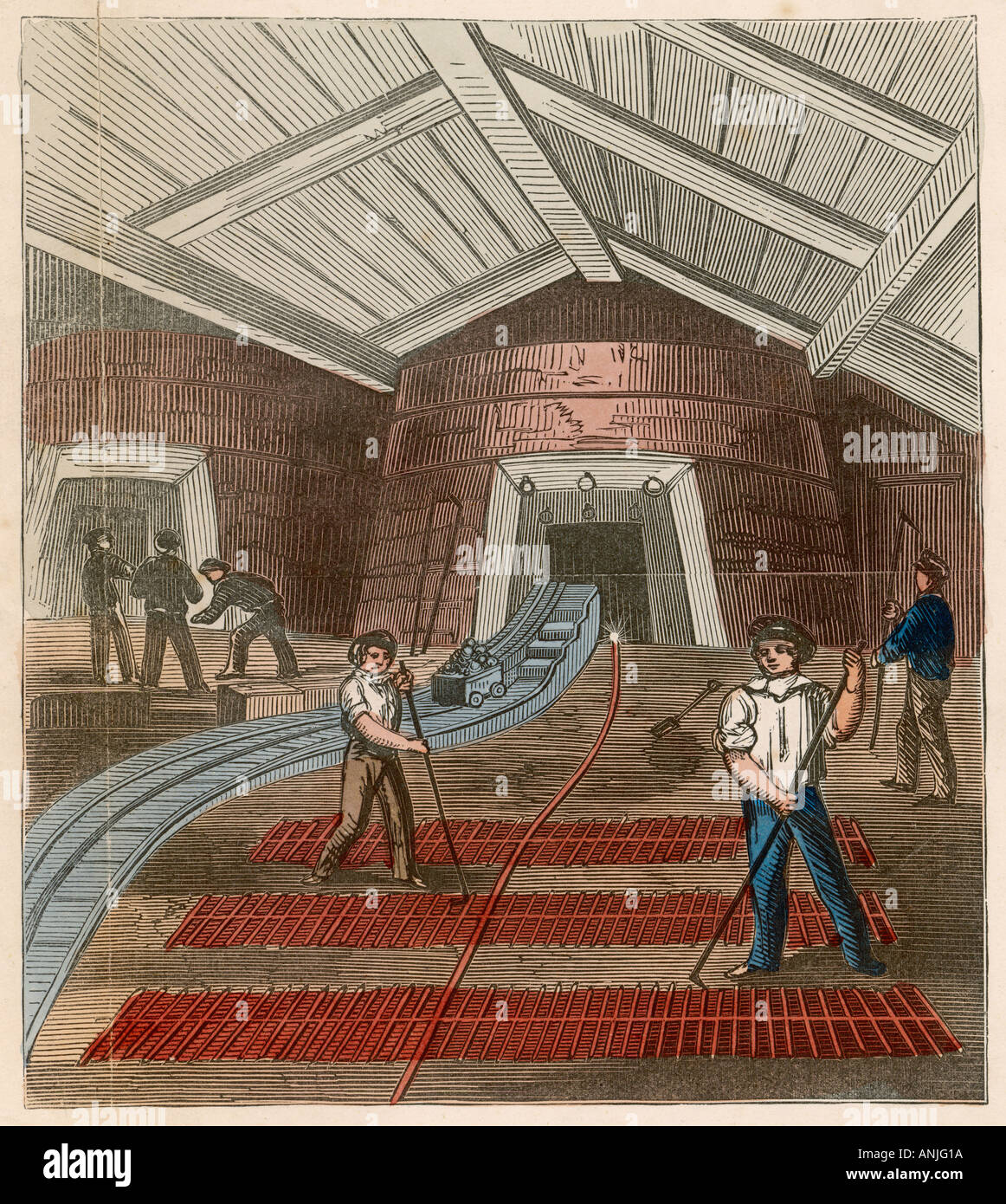 L'industria dei metalli Ferro da stiro Foto Stock