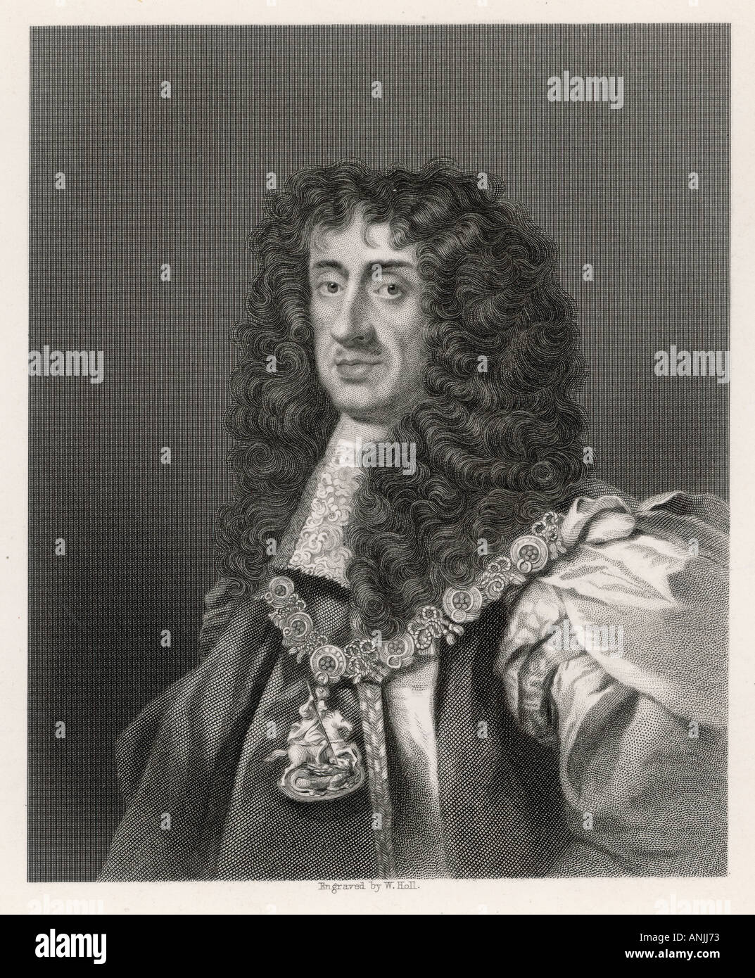 Charles II Re britannico Foto Stock