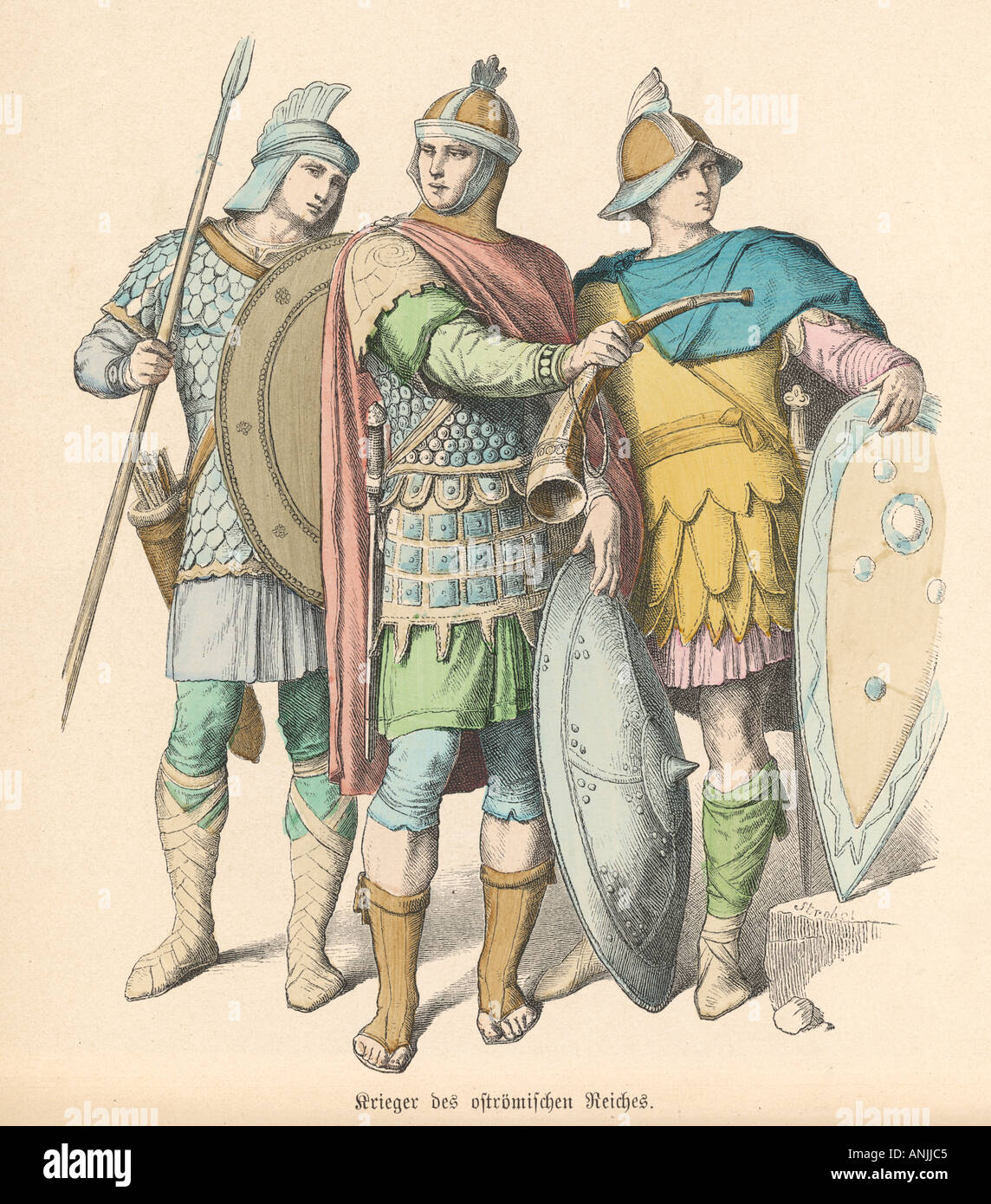 Militare romano orientale Foto Stock