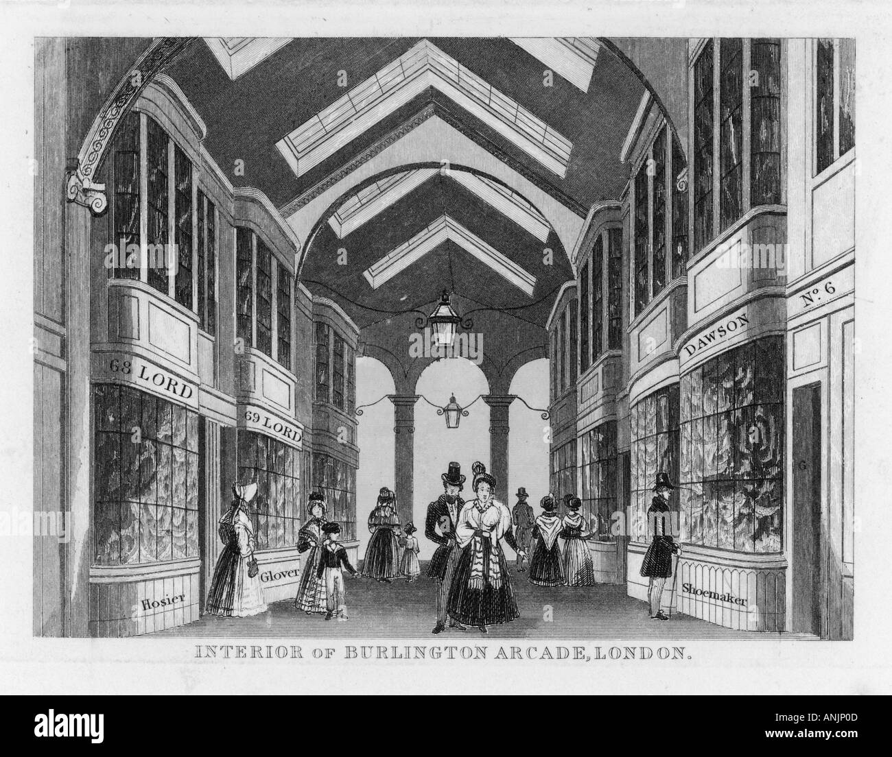 Londra Burlington Arcade Foto Stock