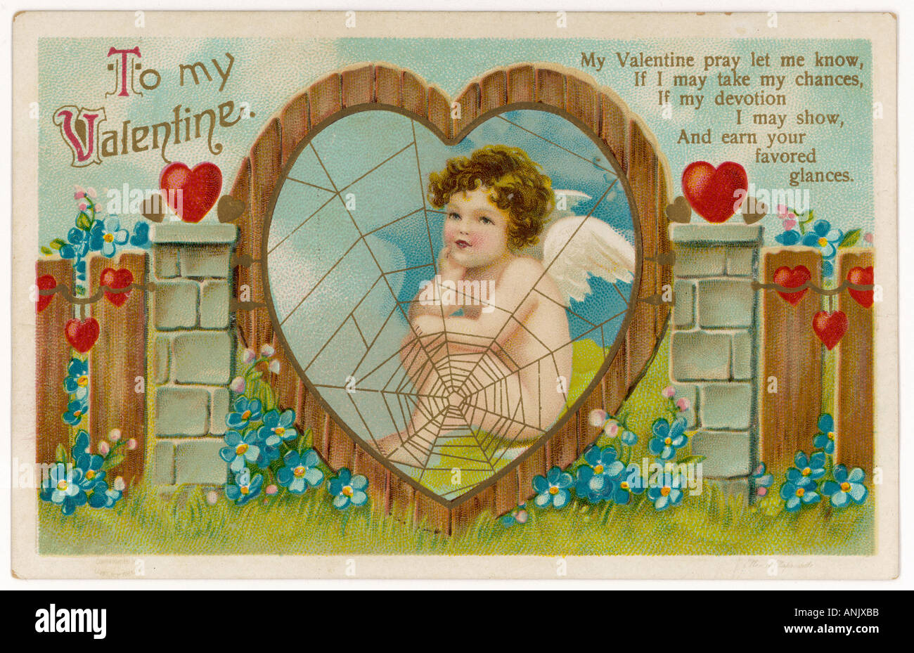 Cartolina di San Valentino Foto Stock