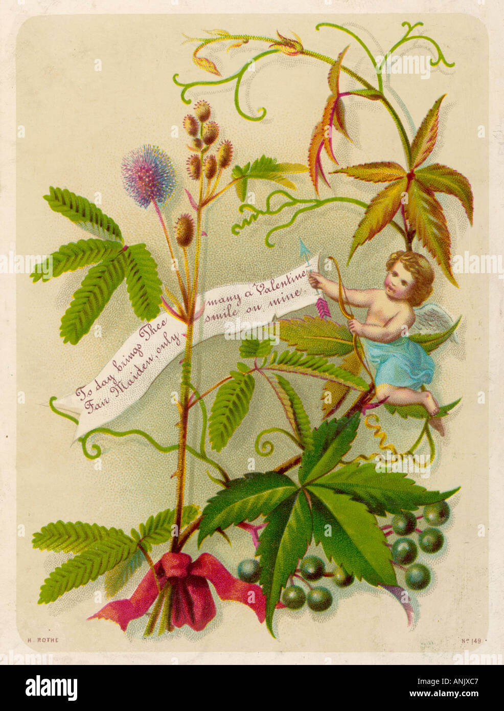 Cartolina di San Valentino Foto Stock
