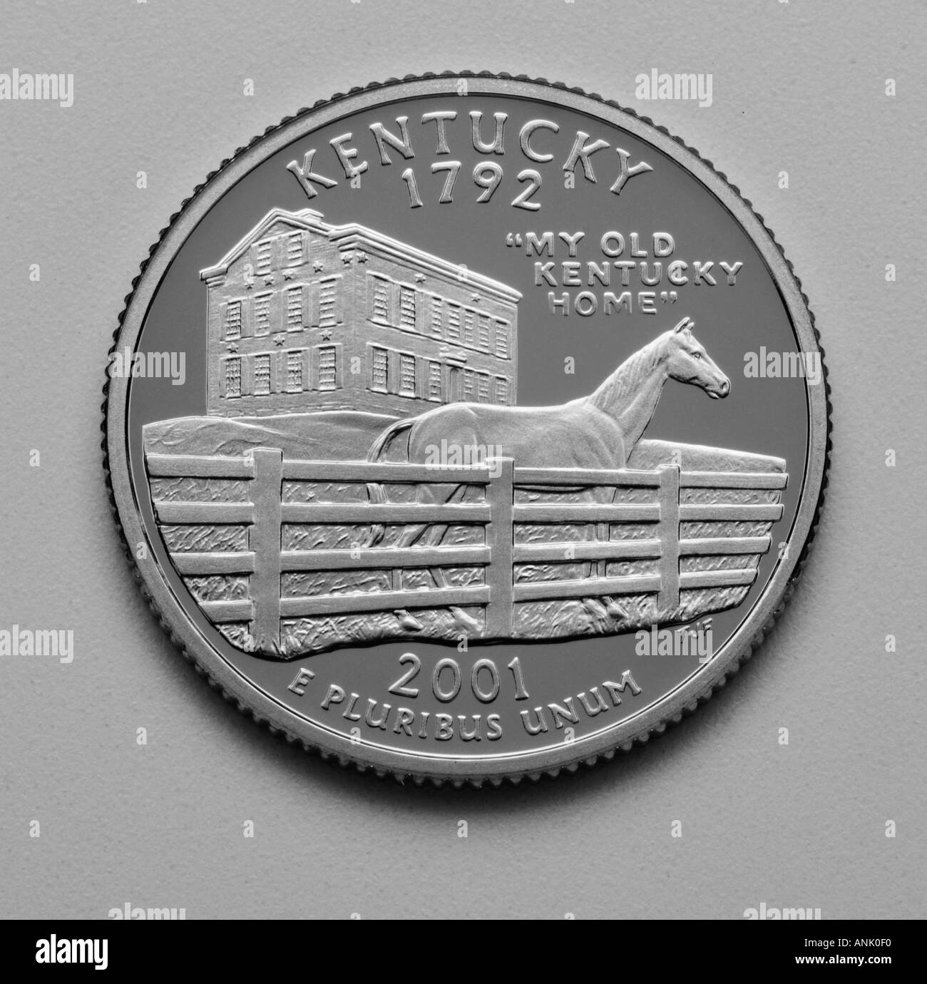 Stato del Kentucky trimestre 2001 Foto Stock