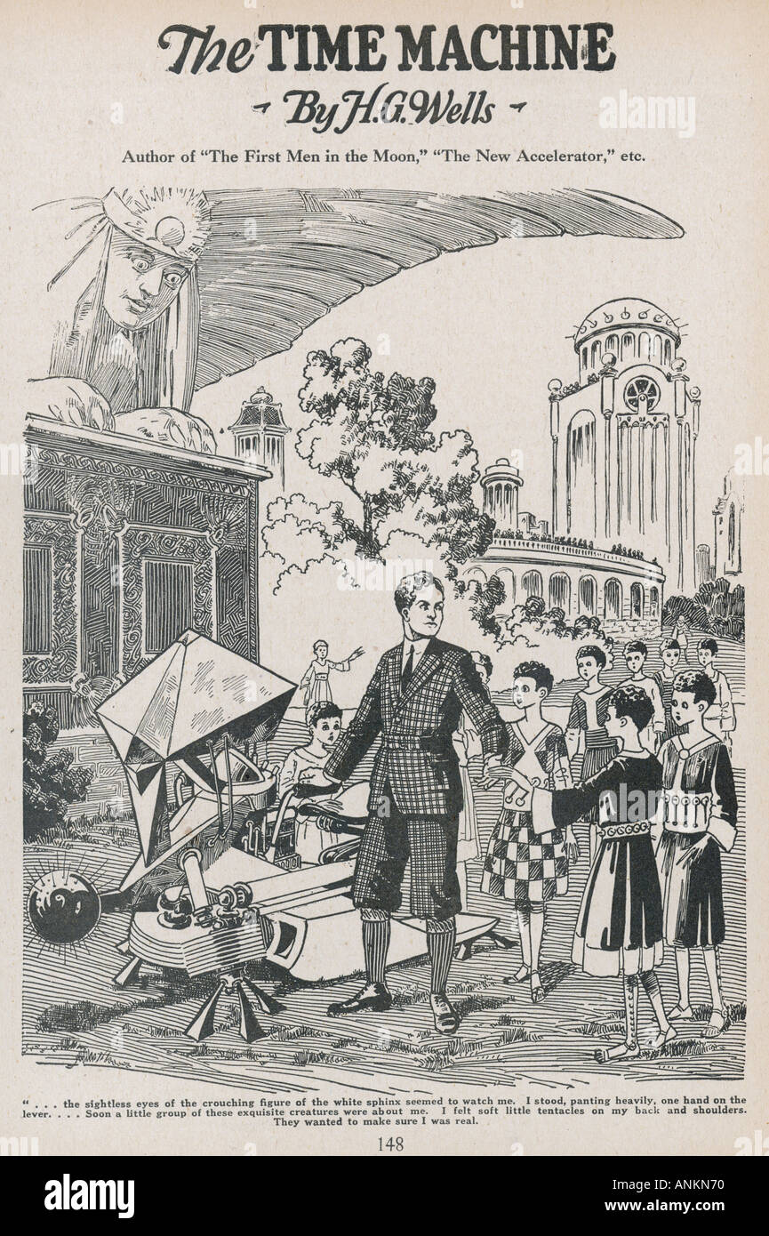 La macchina del tempo Foto Stock