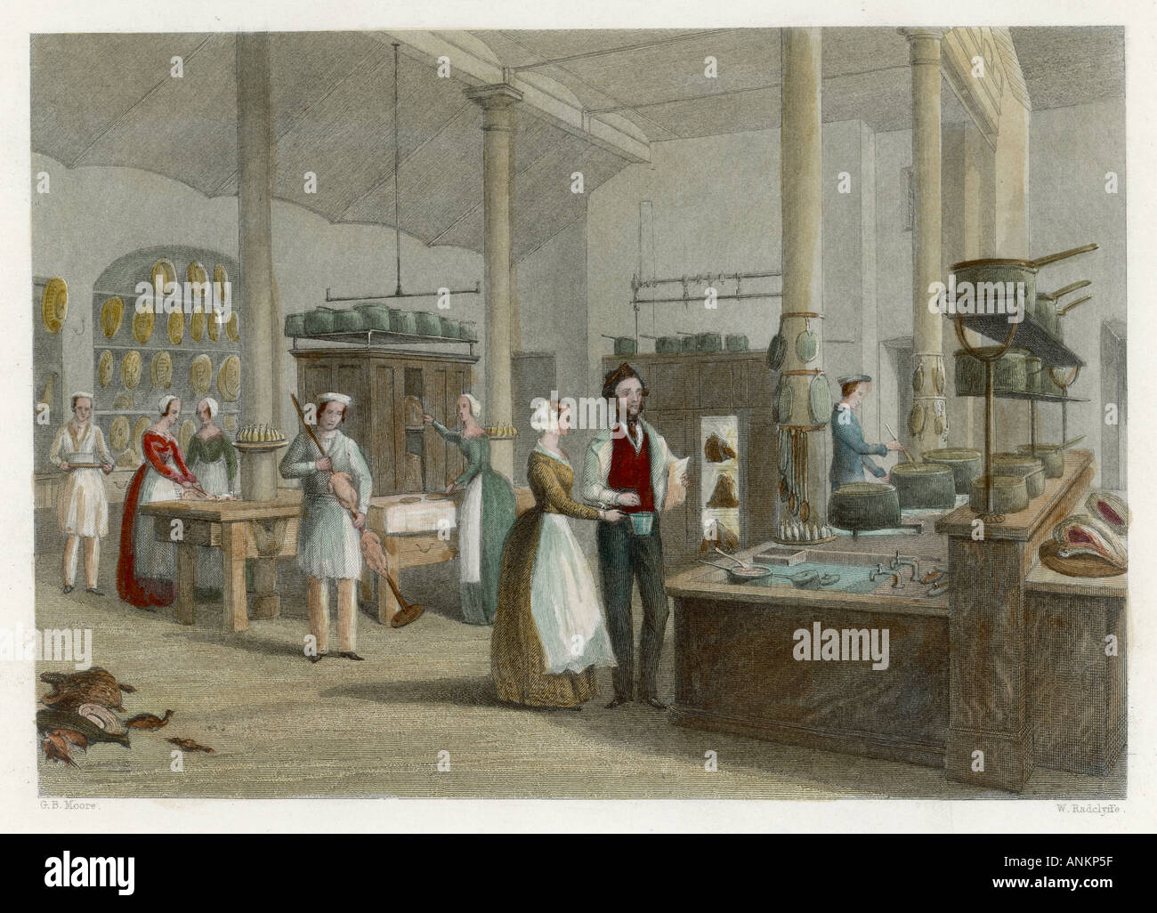 Cucina di riforma 1841 Foto Stock