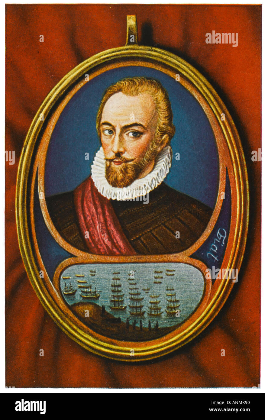 Walter Raleigh miniatura Foto Stock