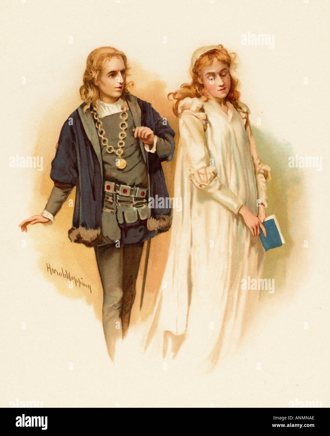 Amleto e Ofelia Foto stock - Alamy