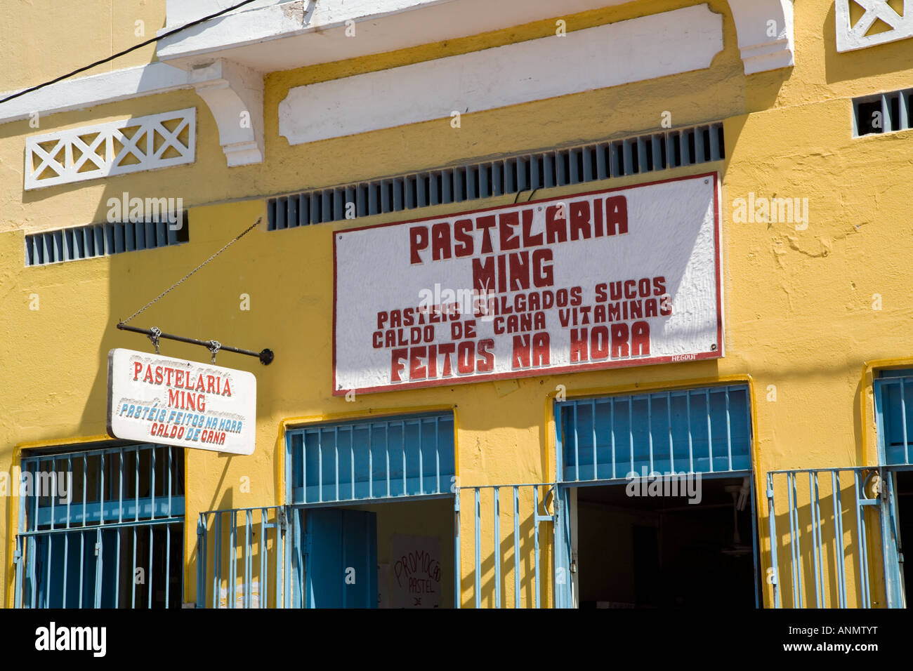 Pastelaria Shop, Pelourinho di Salvador de Bahia, Brasile Foto Stock